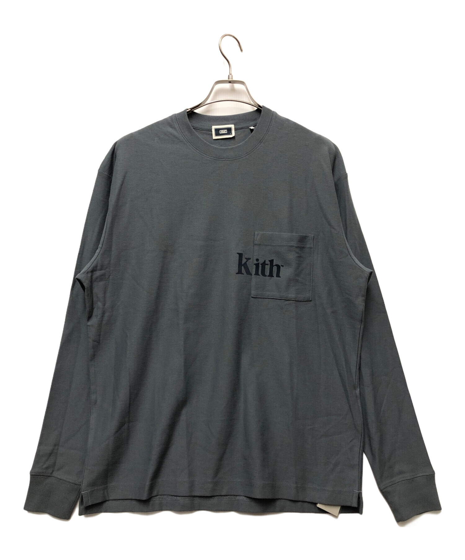 新品KITH 長袖カットソー グレー、ロンT