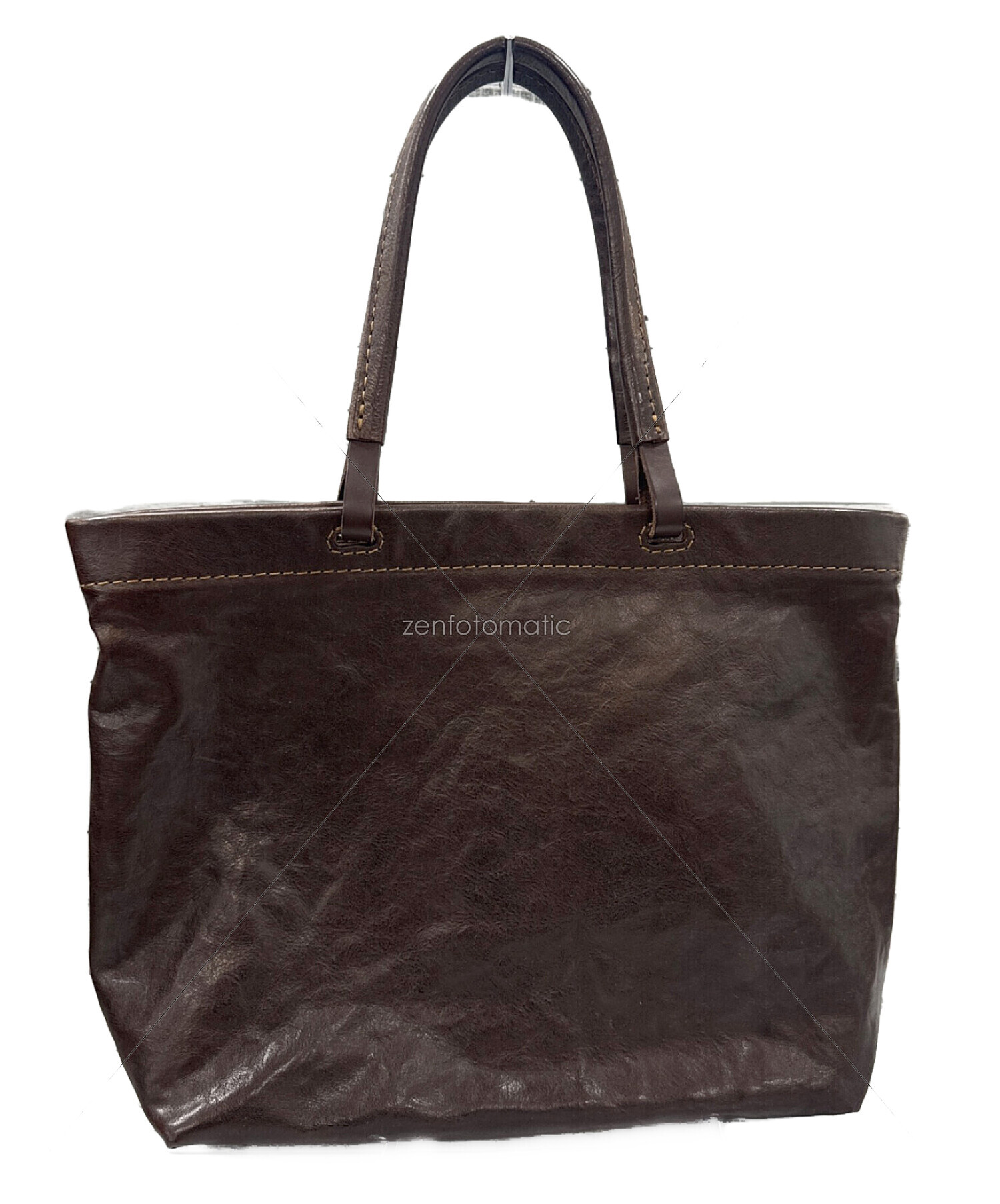 中古・古着通販】Herz (ヘルツ) レザートートバッグ ブラウン