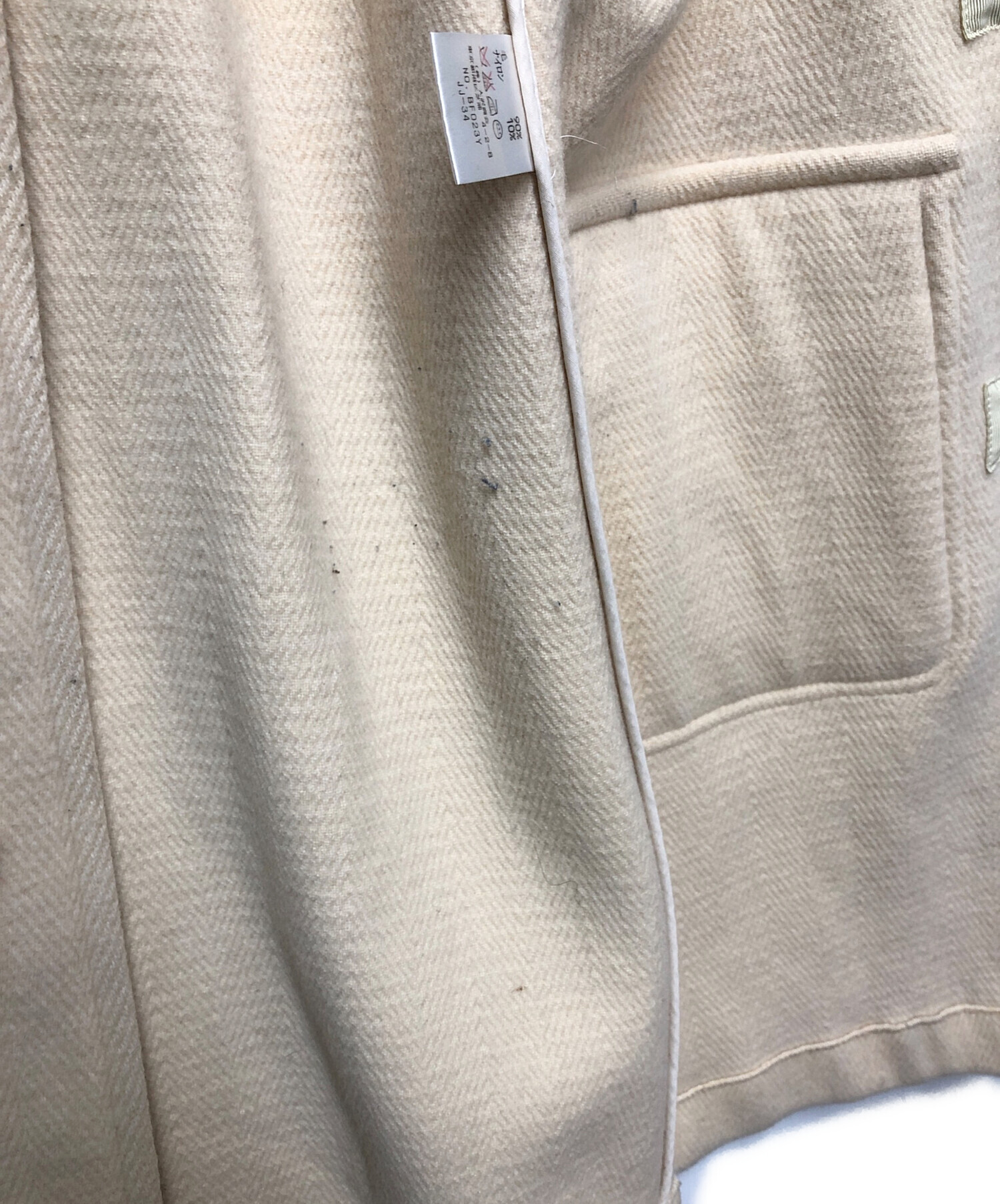 中古・古着通販 LACOSTE ラコステ ダッフルコート ベージュ サイズ 42 ブランド・古着通販 トレファク公式 TREFAC FASHION スマホサイト
