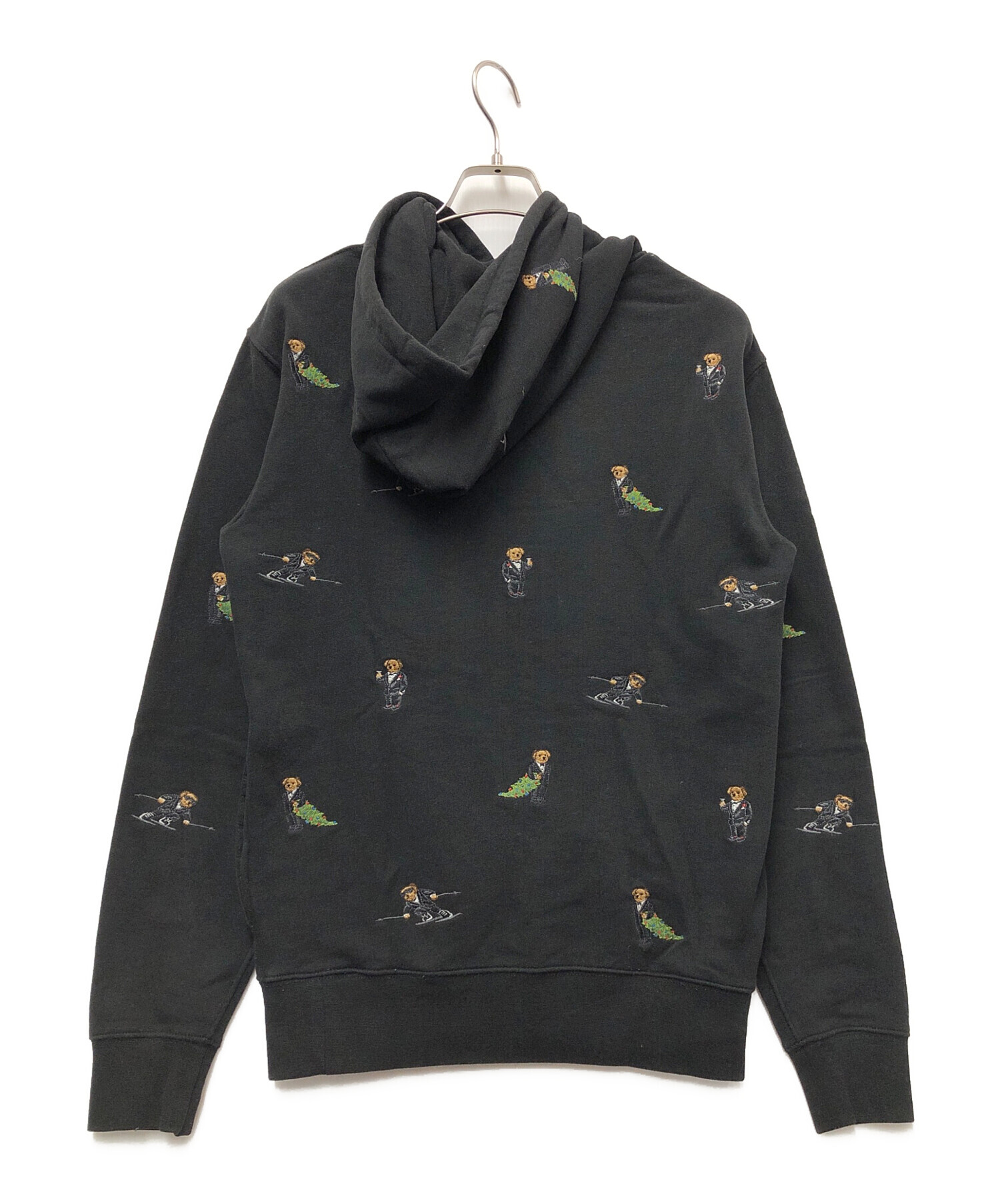 POLO RALPH LAUREN ポロベア パーカー 裏起毛 ブラック L