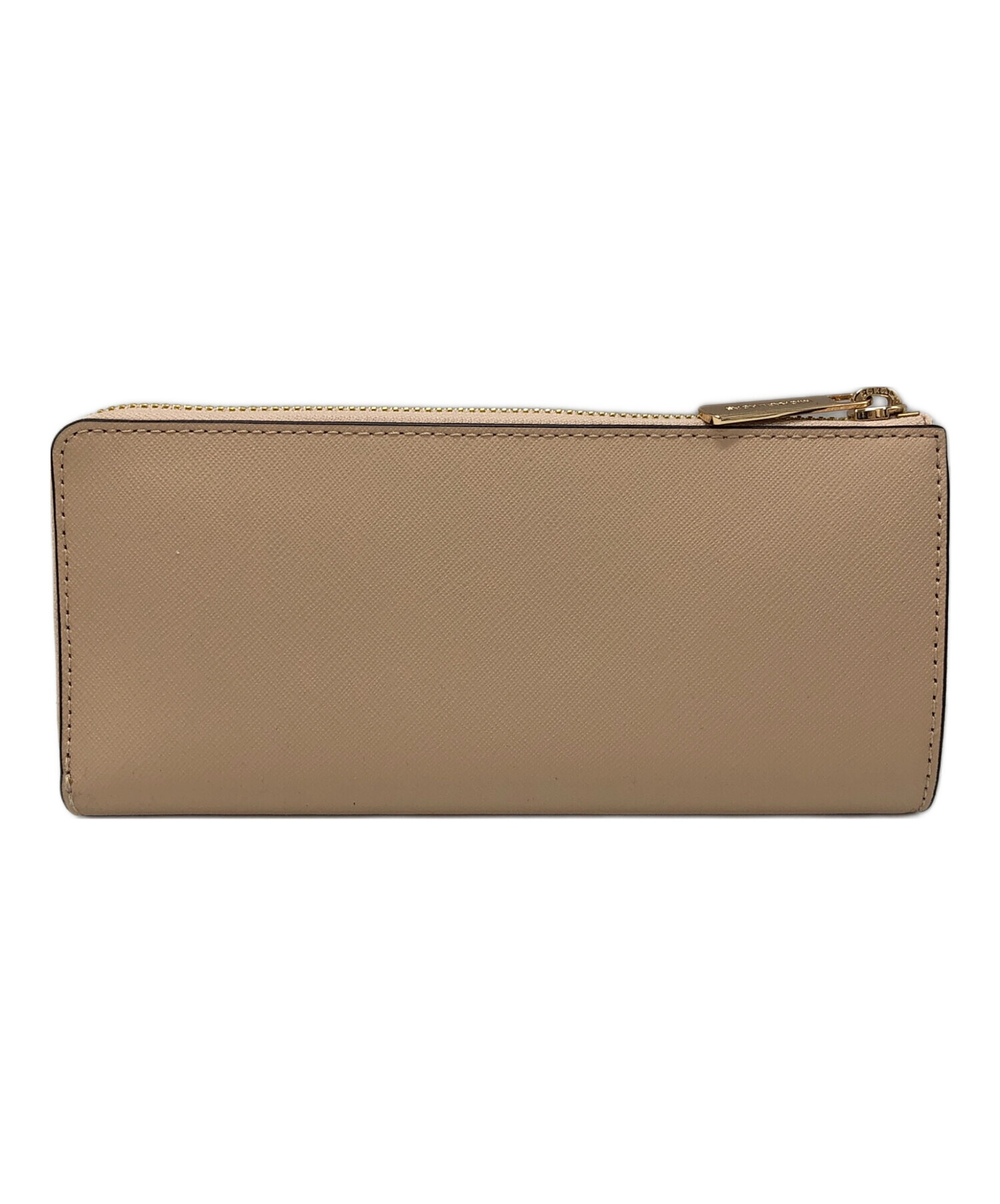 MICHAEL KORS マイケルコース/ロングウォレット ラウンドファスナー長財布 ホワイト系/35R3GTVE7B/Aランク/65【中古】 MICHAEL KORS - マイケルコース ホワイト 白 長財布 ラウンド