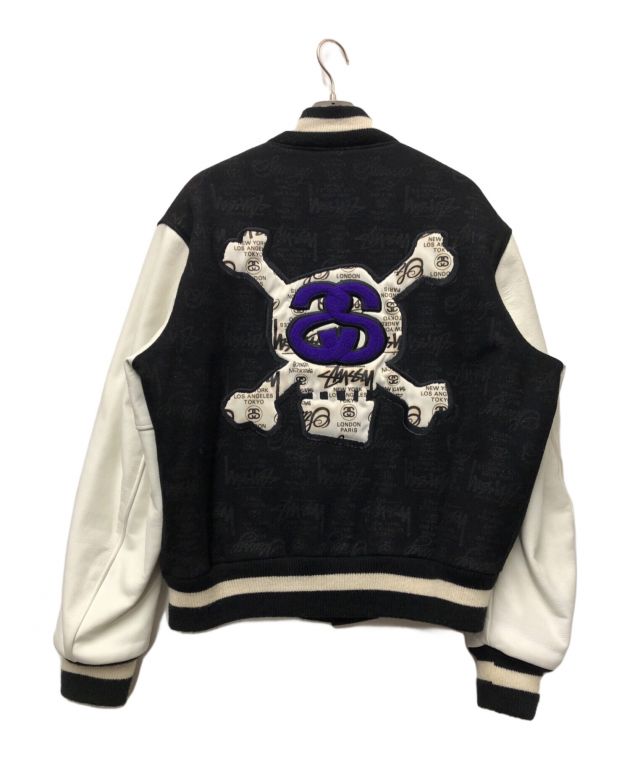 美品 ステューシー ロックスター STUSSY Mサイズ ブラック スタジャン 中古・古着通販】stussy (ステューシー) スタジャン ブラック サイズ