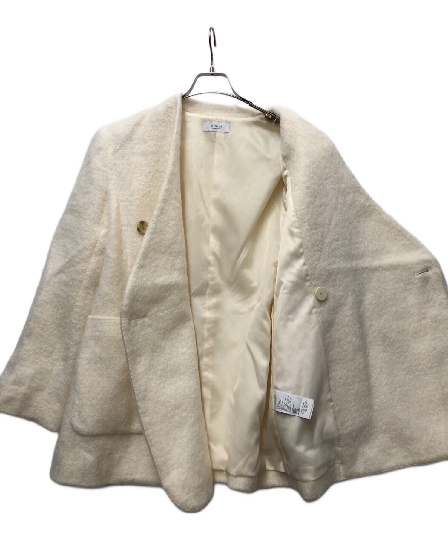 中古・古着通販】emmi atelier (エミアトリエ) ノーカラーダブル