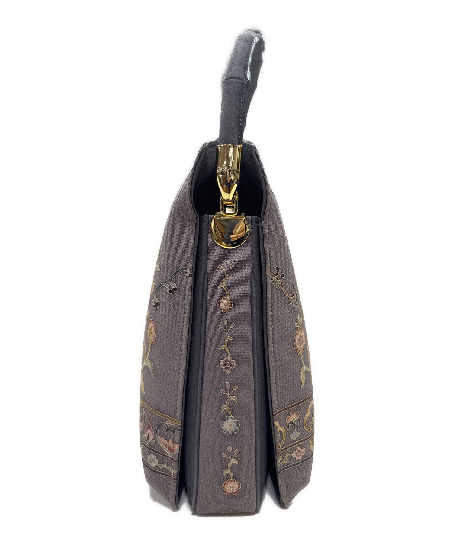中古・古着通販】OKAJIMA (オカジマ) 和柄ハンドバッグ グレー