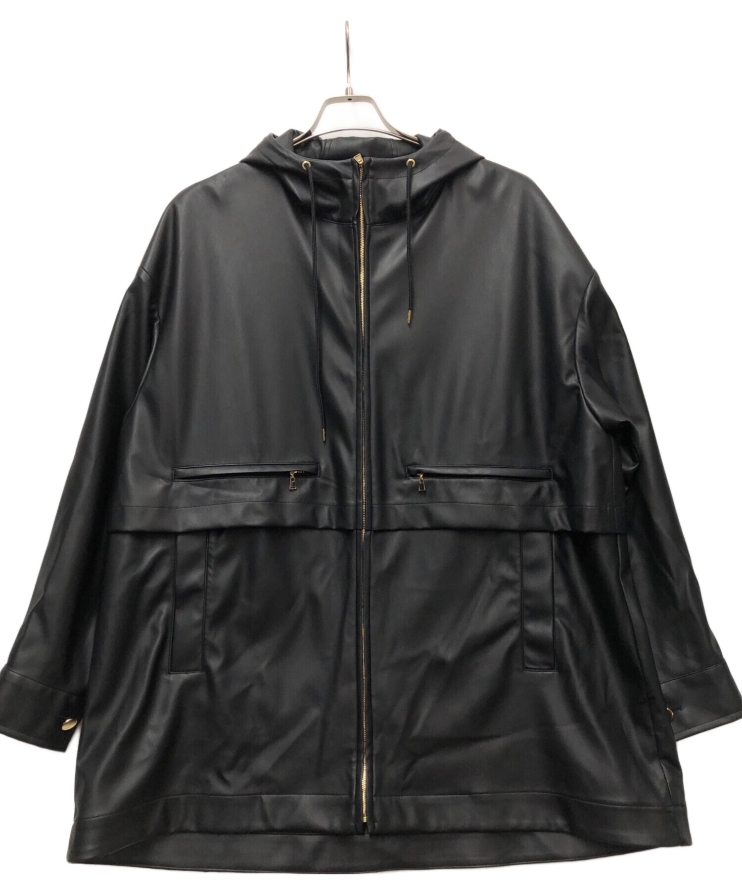 24ss CULLNI（クルニ） フェイクレザージャケット 中古・古着通販】CULLNI (クルニ) Faux Leather Layered half coat