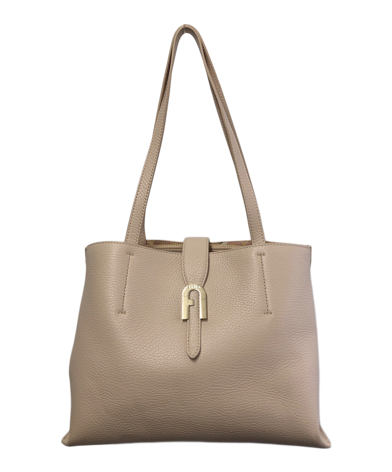 中古・古着通販】FURLA (フルラ) ハンドバッグ ベージュ｜ブランド  