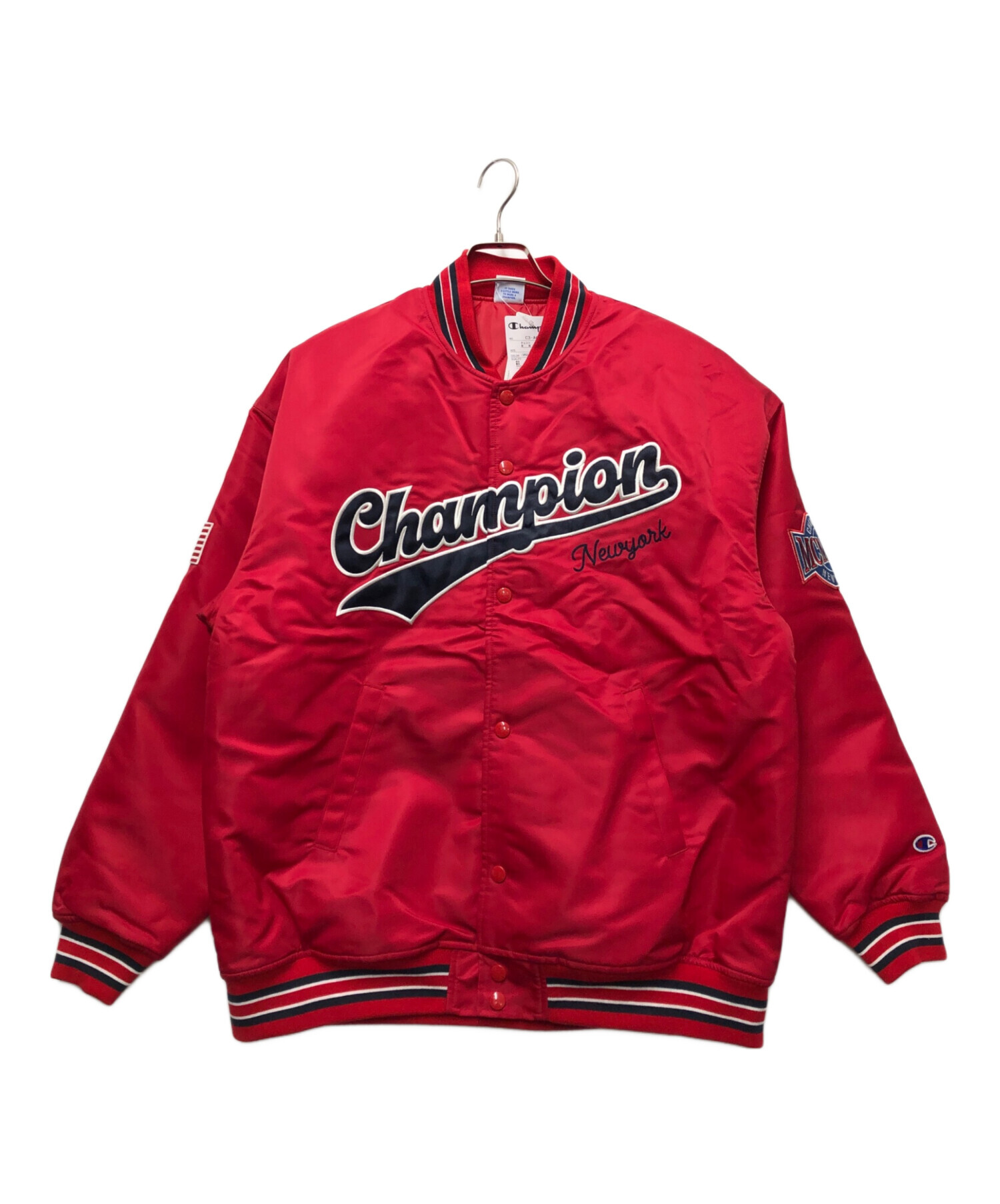 中古・古着通販】Champion (チャンピオン) スナップジャケット レッド