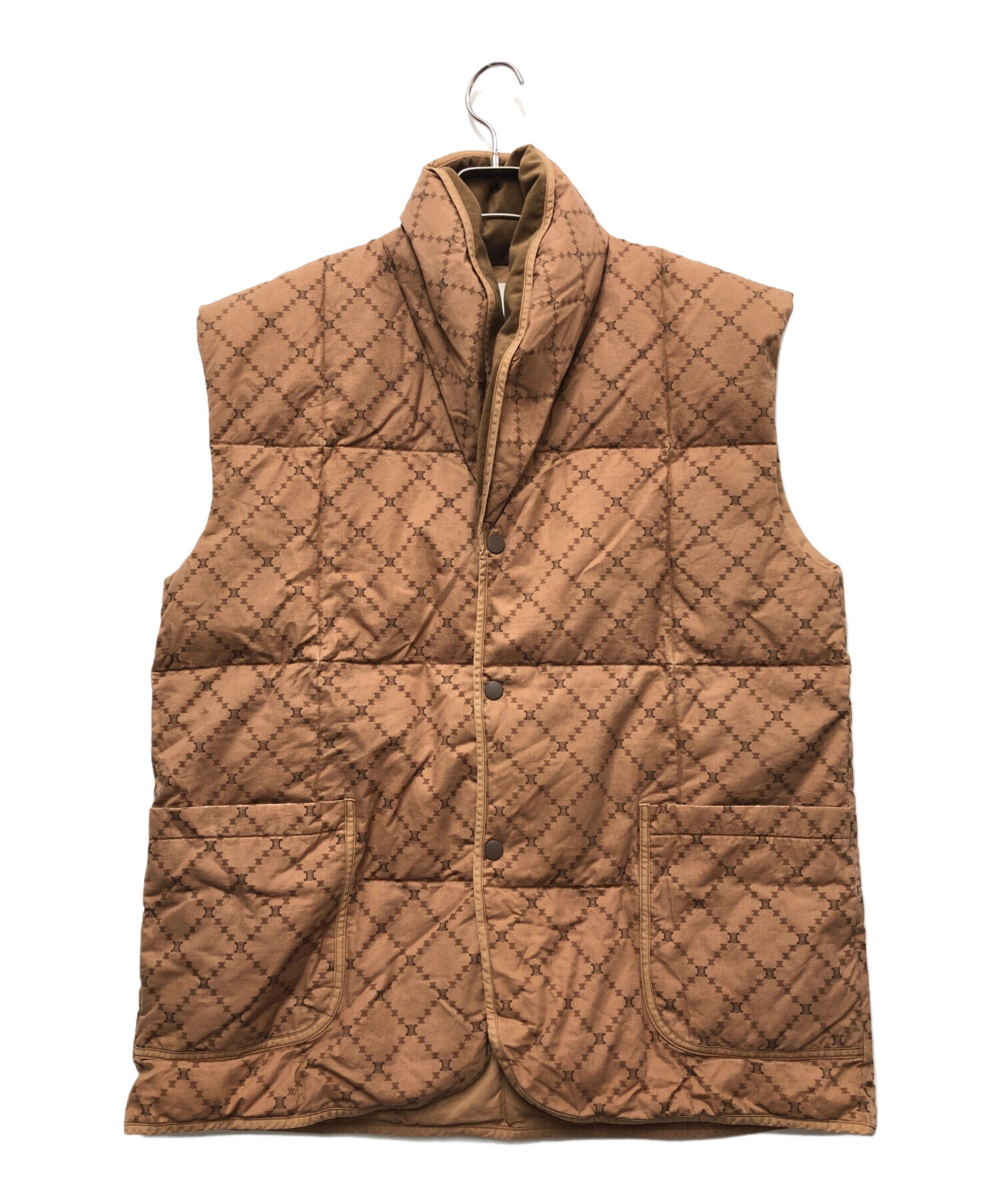 CÉLINE セリーヌ ブラウン ダウンベスト 日本製 中古・古着通販】CELINE (セリーヌ) 西川 (ニシカワ) ダウンベスト