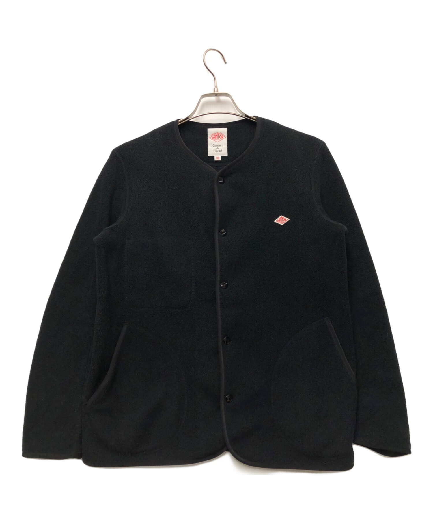ダントン カラーレス フリースコート 38 新品 Dantonダントン フリース