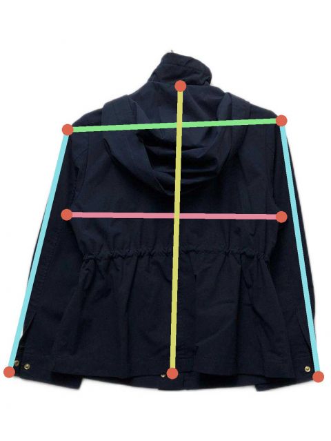 JUSGLITTY 撥水ショートブルゾン ネイビー サイズ1 中古・古着通販】JUSGLITTY (ジャスグリッティー) 撥水ショート