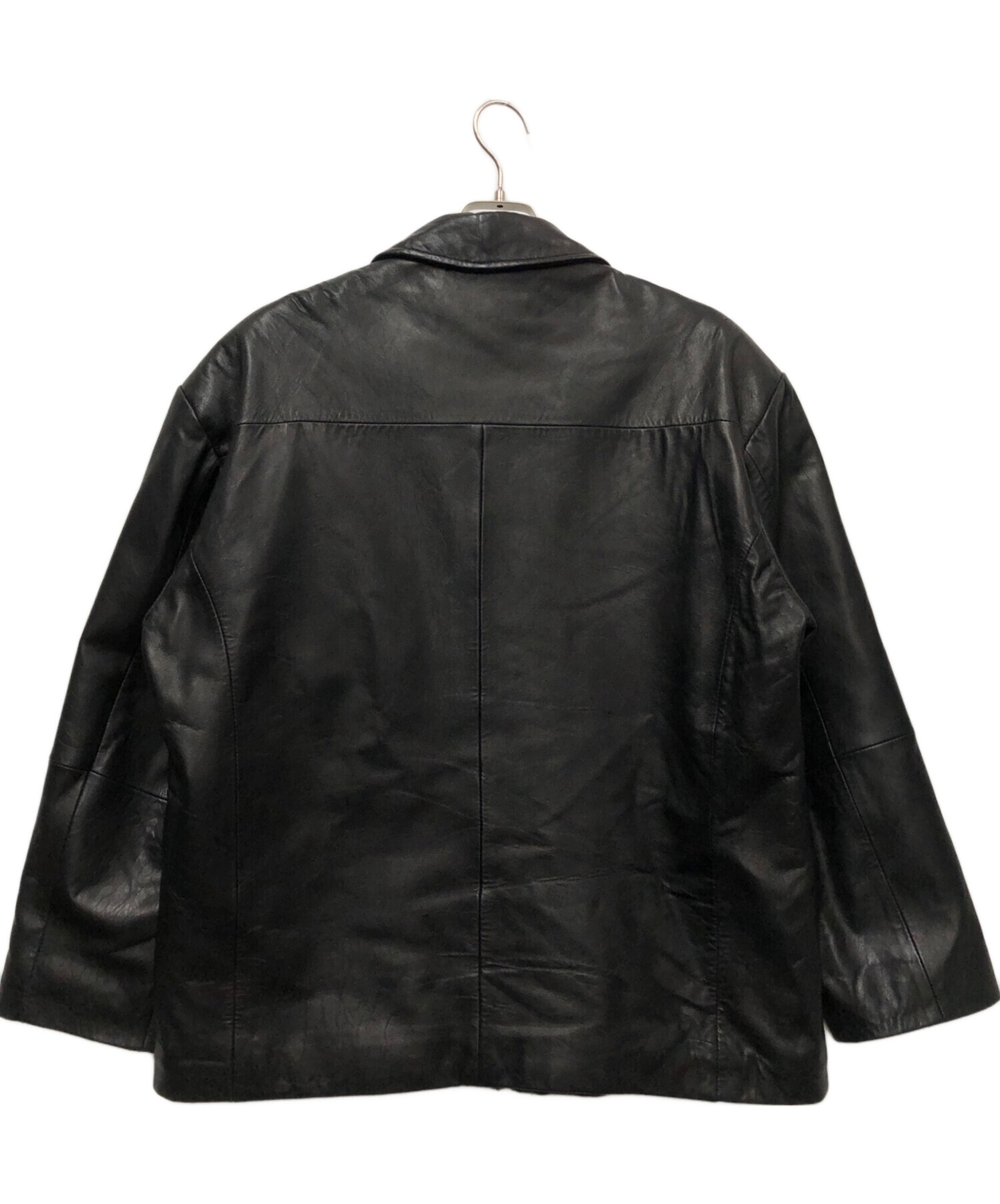 90s Boston Harbour レザージャケット ラムレザー ブラック Boston Harbour ボストンハーバー 本革レザージャケット ブラック