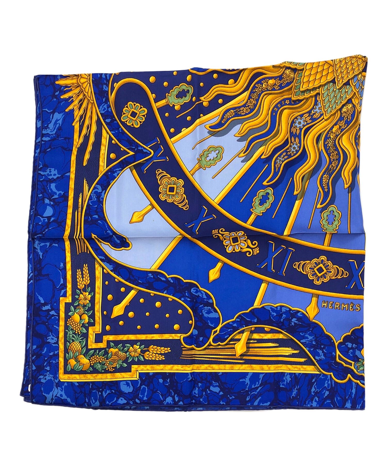エルメス（HERMÈS）カレ90「CARPE DIEM」 HERMES（エルメス） カレ90 CARPE DIEM 今日一日を楽しむ 太陽 月 星