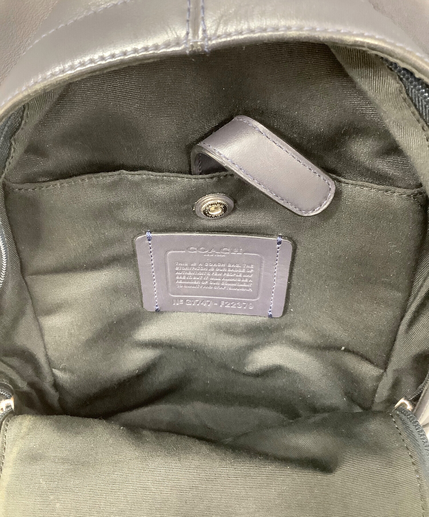 中古・古着通販】COACH (コーチ) F22379 ボディーバッグ ネイビー