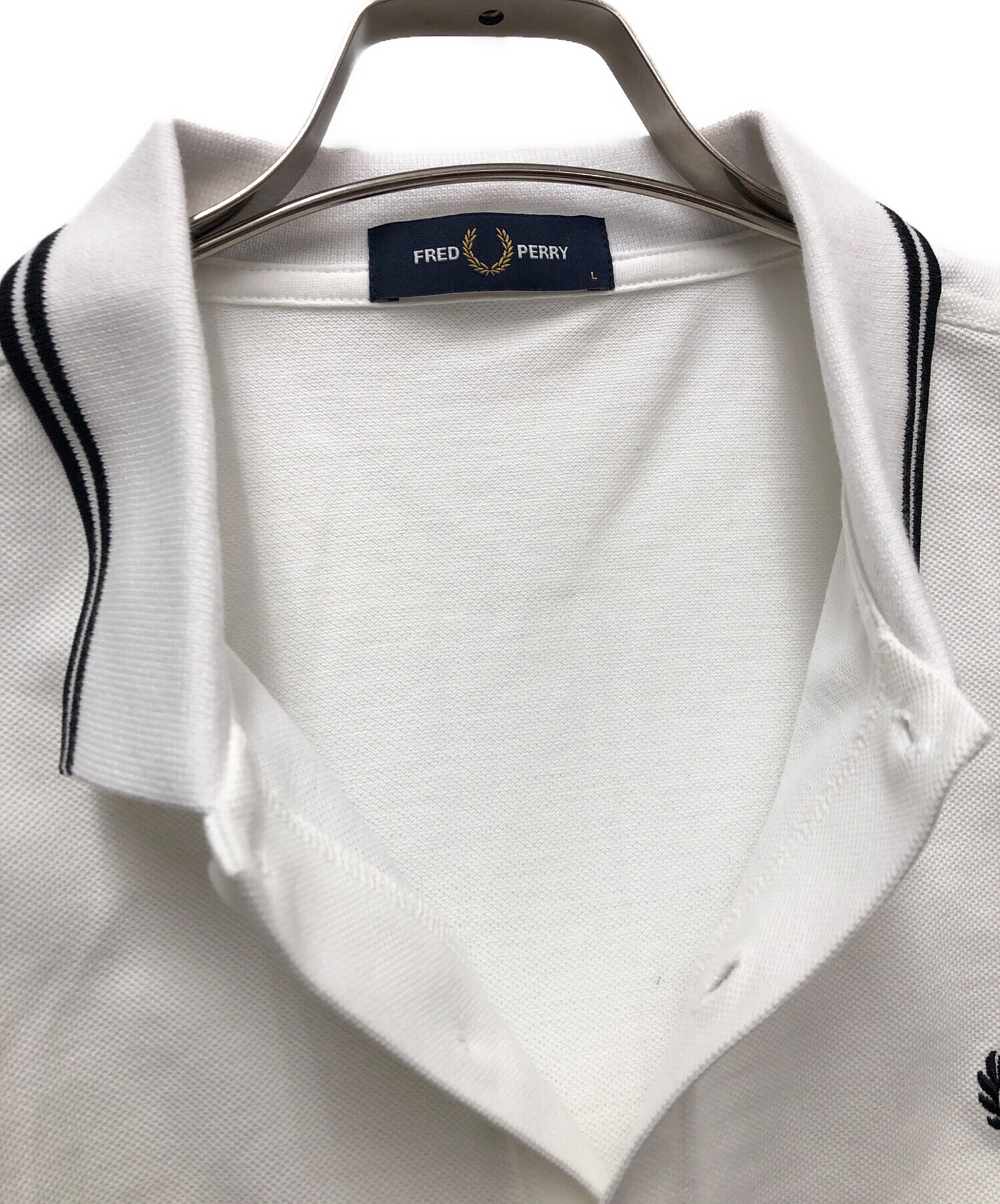 中古・古着通販】FRED PERRY (フレッドペリー) ポロシャツ ホワイト