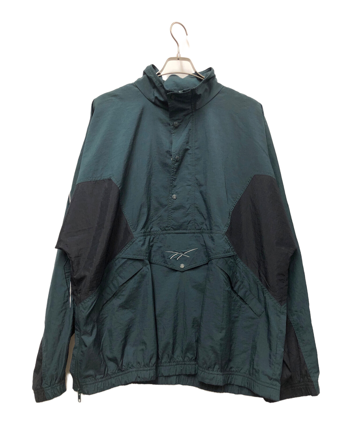 中古・古着通販】REEBOK (リーボック) アノラックパーカー グリーン 