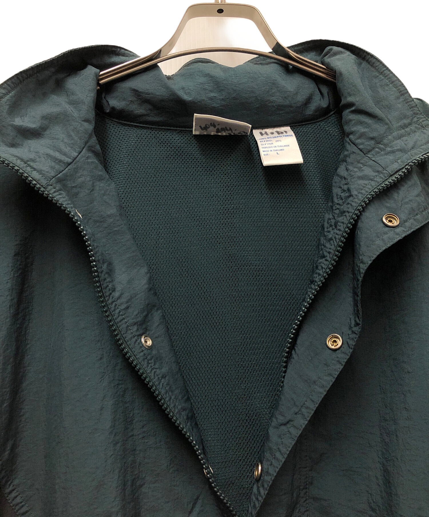 中古・古着通販】REEBOK (リーボック) アノラックパーカー グリーン 