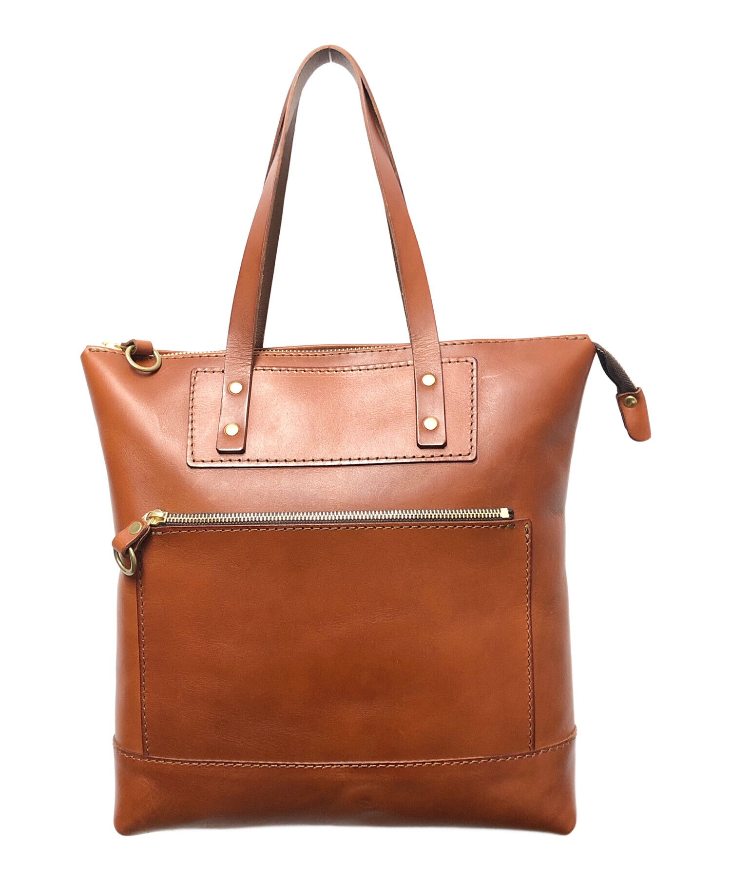 HERZ レザー トートバッグ ブラウン