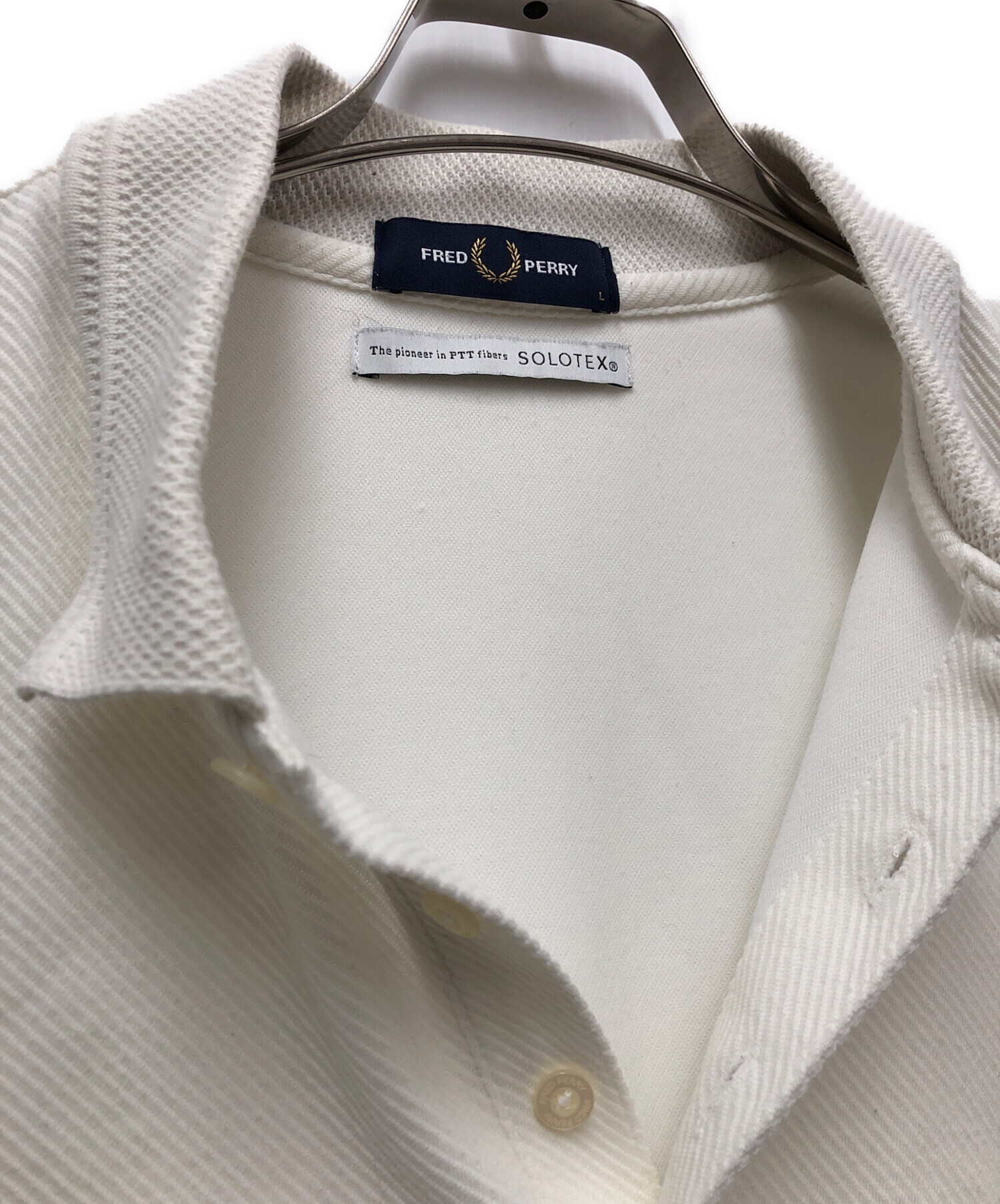中古・古着通販】FRED PERRY (フレッドペリー) ポロシャツ アイボリー 