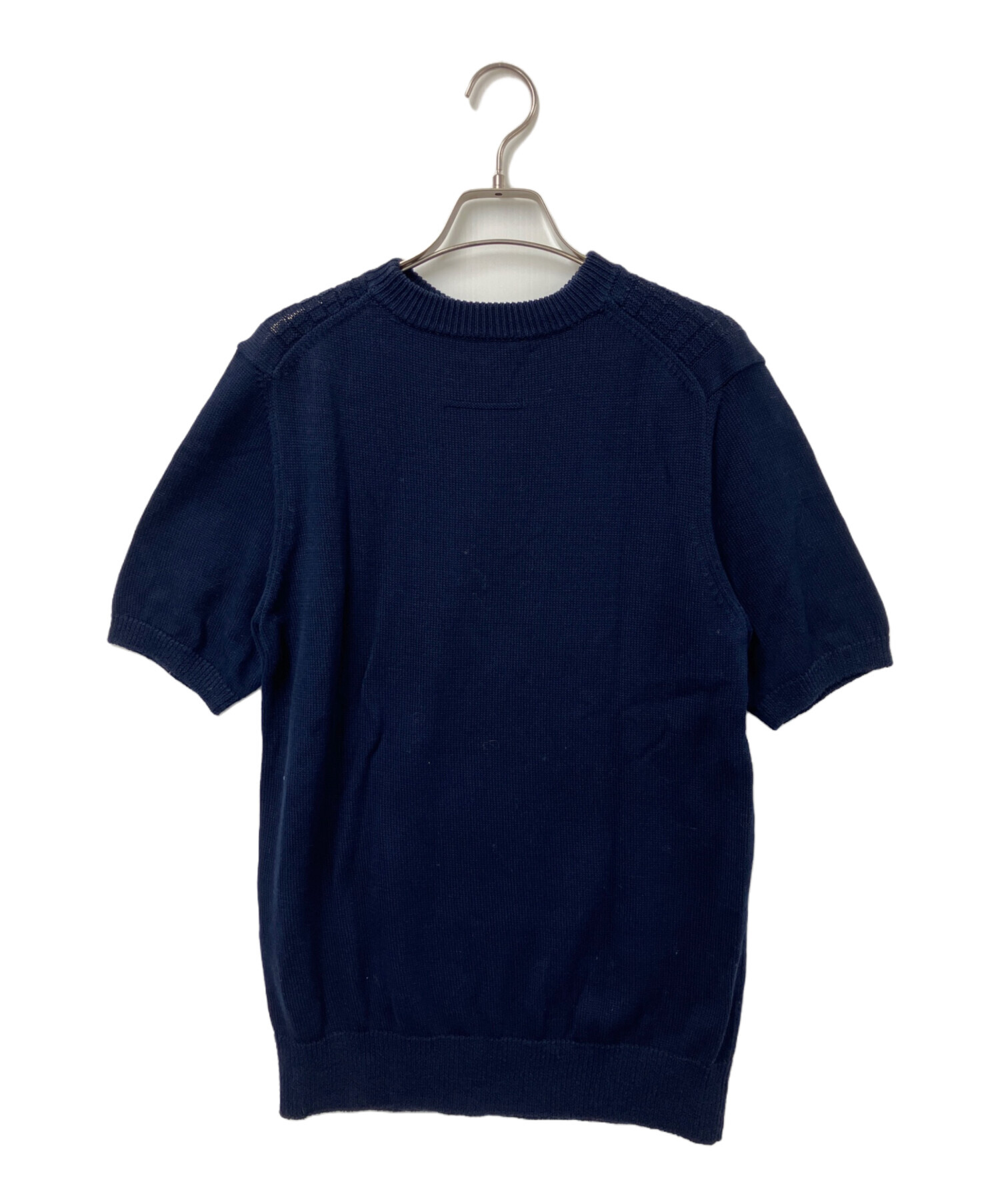 中古・古着通販】SLOANE (スローン) 半袖ニット ネイビー サイズ:M