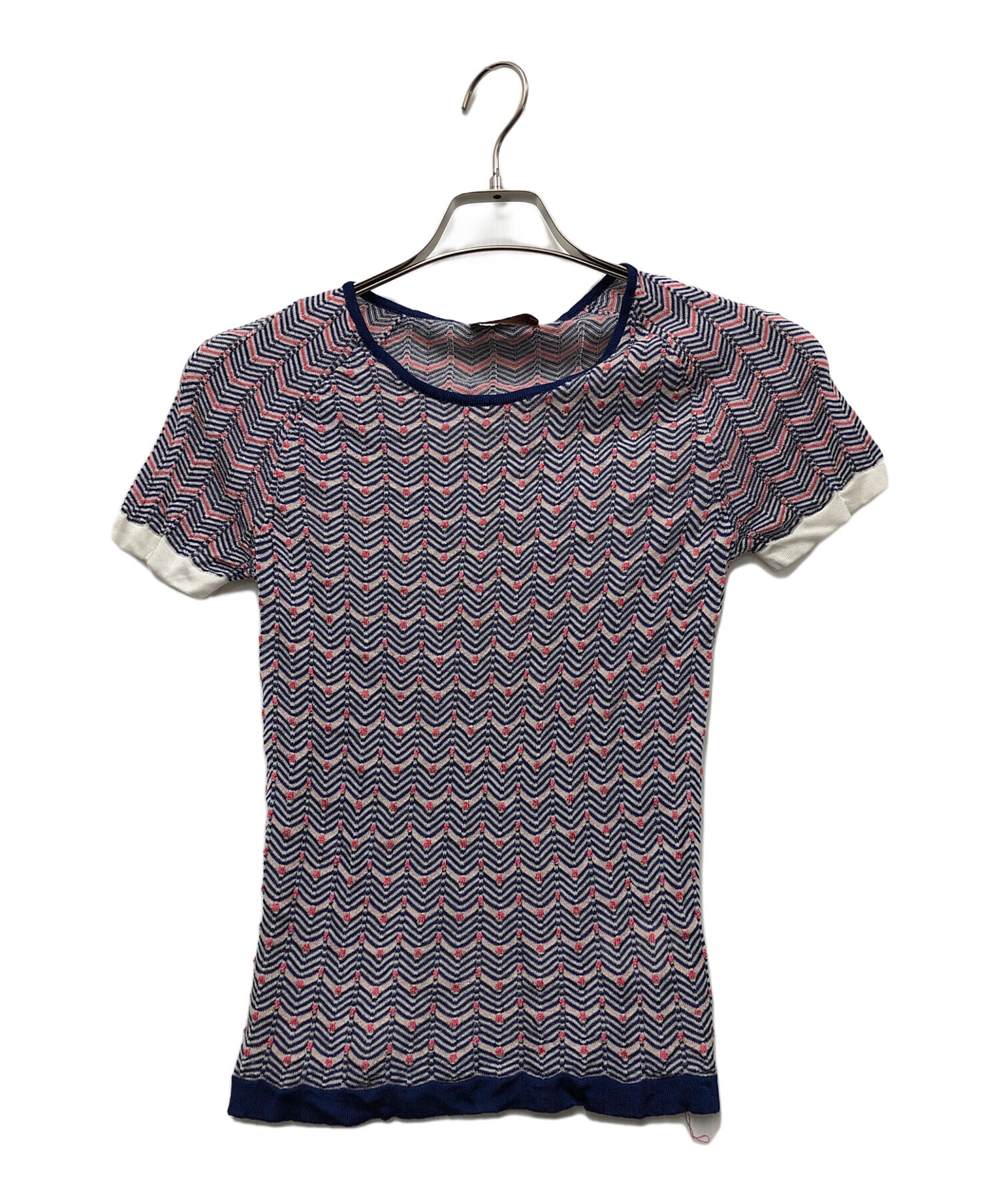 中古・古着通販】missoni (ミッソーニ) アンサンブル ネイビー×レッド 