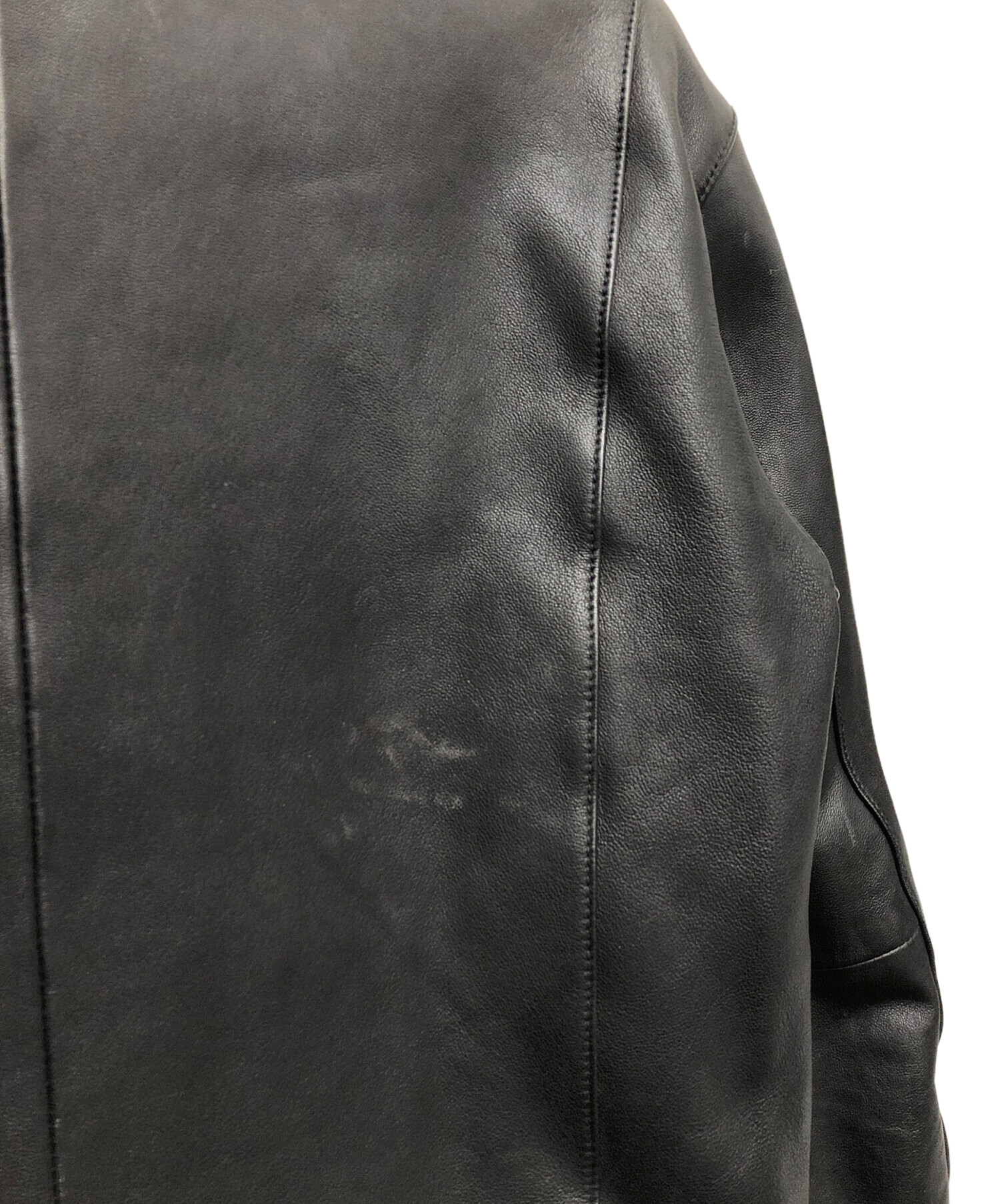 中古・古着通販】HARE (ハレ) ラムレザーダブルライダースジャケット