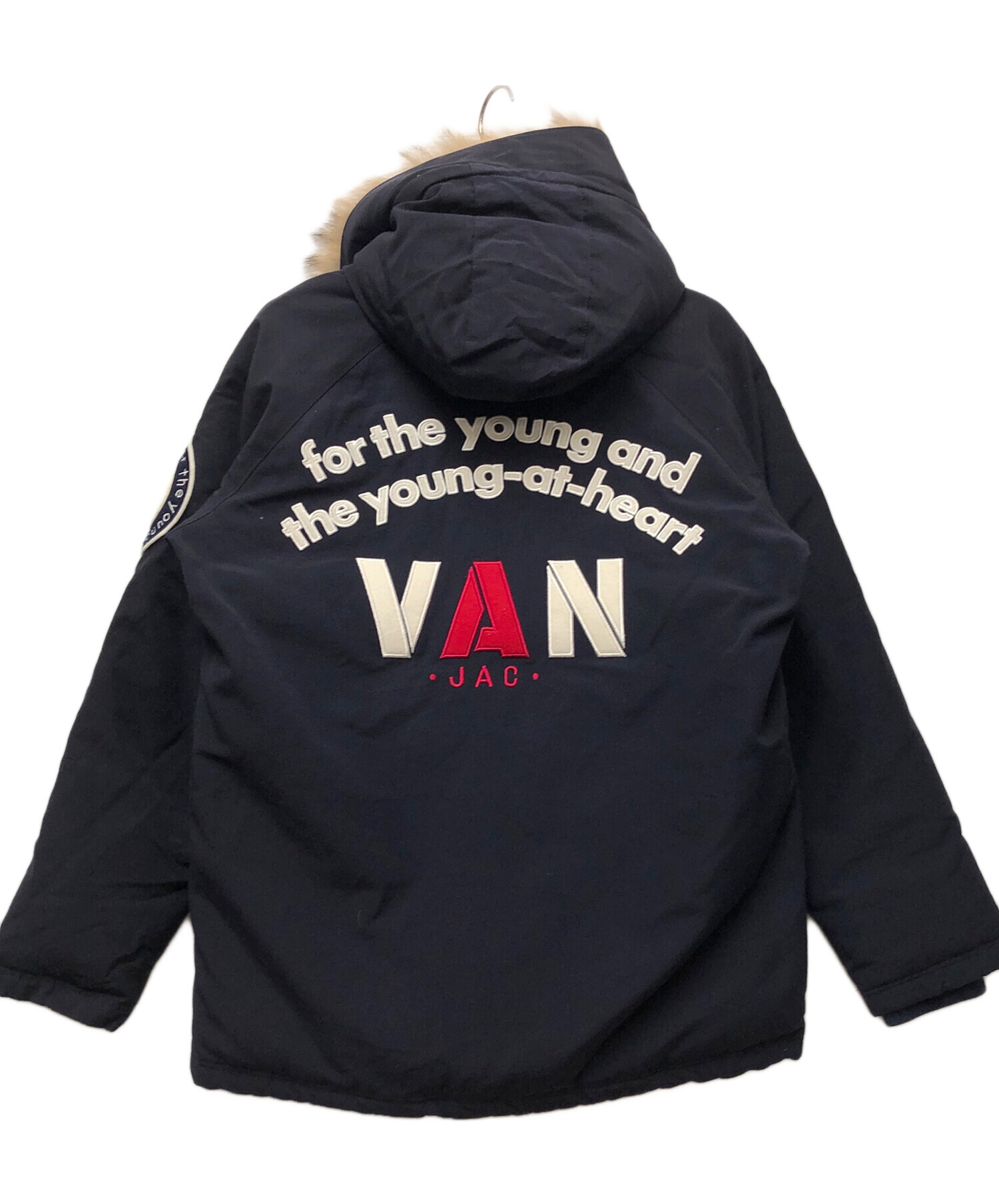 VAN ジャンパー ネイビー Lサイズ VAN JACKET ネイビー スイングトップ アーチロゴ ブルゾン Lサイズ