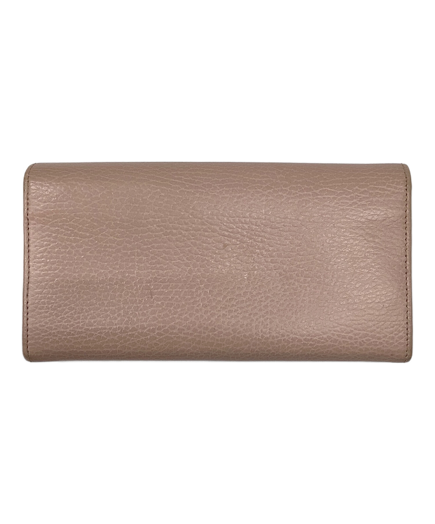 中古・古着通販】GUCCI (グッチ) 長財布 GGマーモント ピンク 