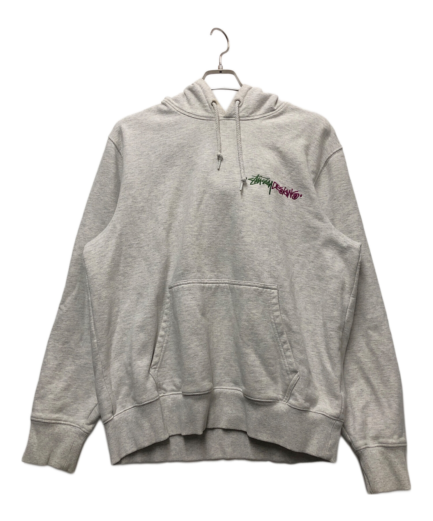 中古・古着通販】stussy (ステューシー) プルオーバーパーカー グレー  