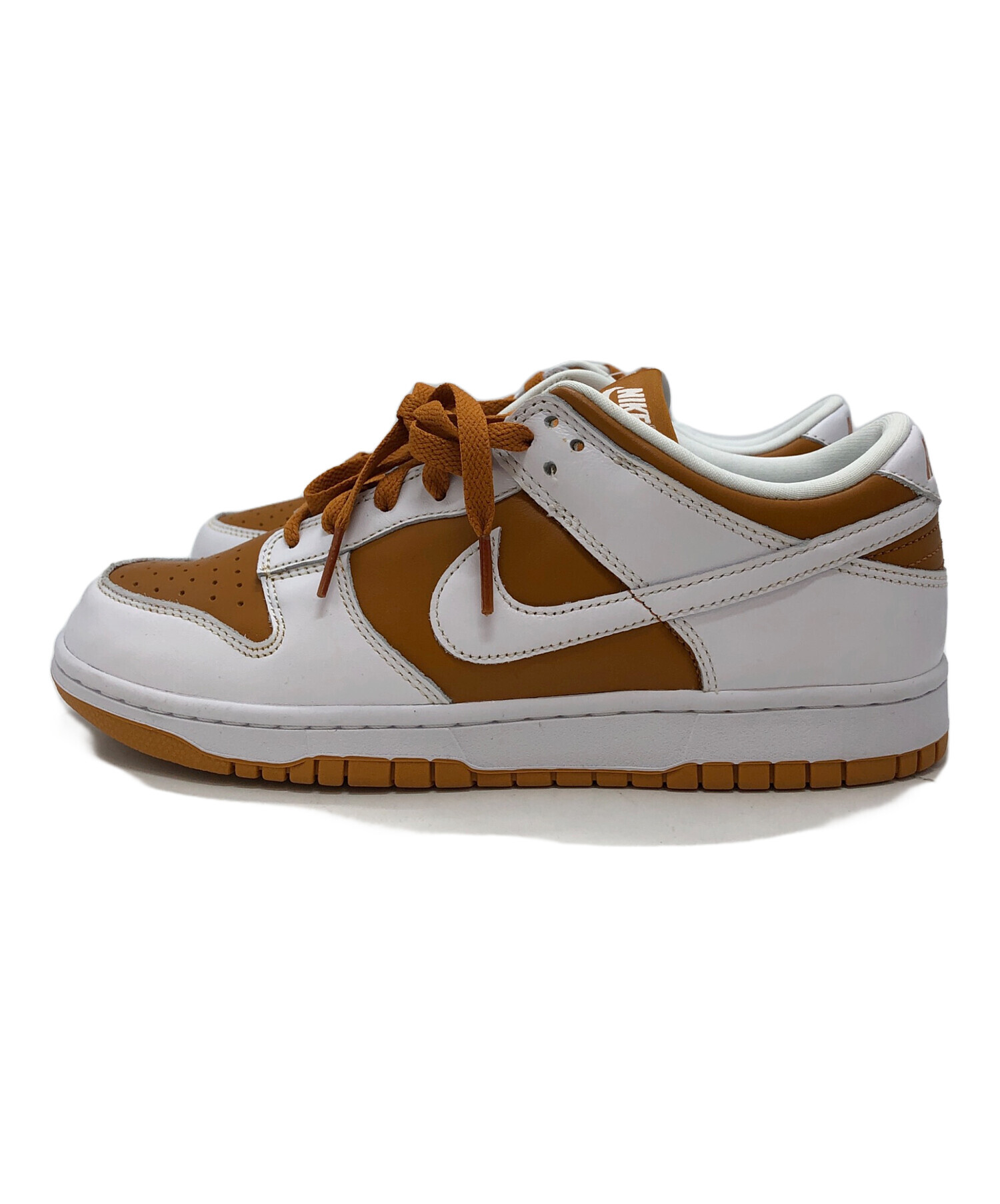 中古・古着通販】NIKE (ナイキ) DUNK LOW QS ブラウン×ホワイト サイズ 