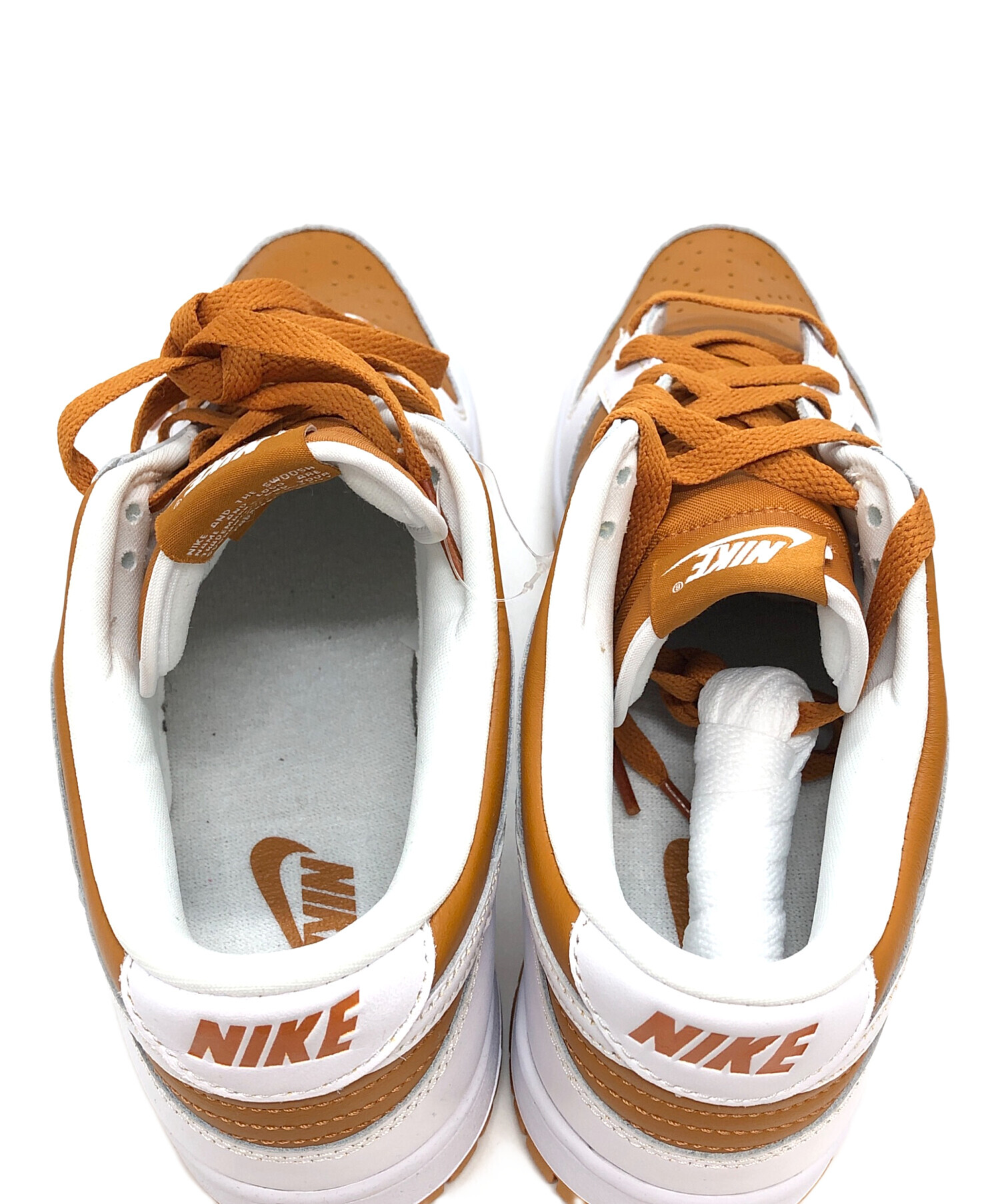 中古・古着通販】NIKE (ナイキ) DUNK LOW QS ブラウン×ホワイト サイズ 
