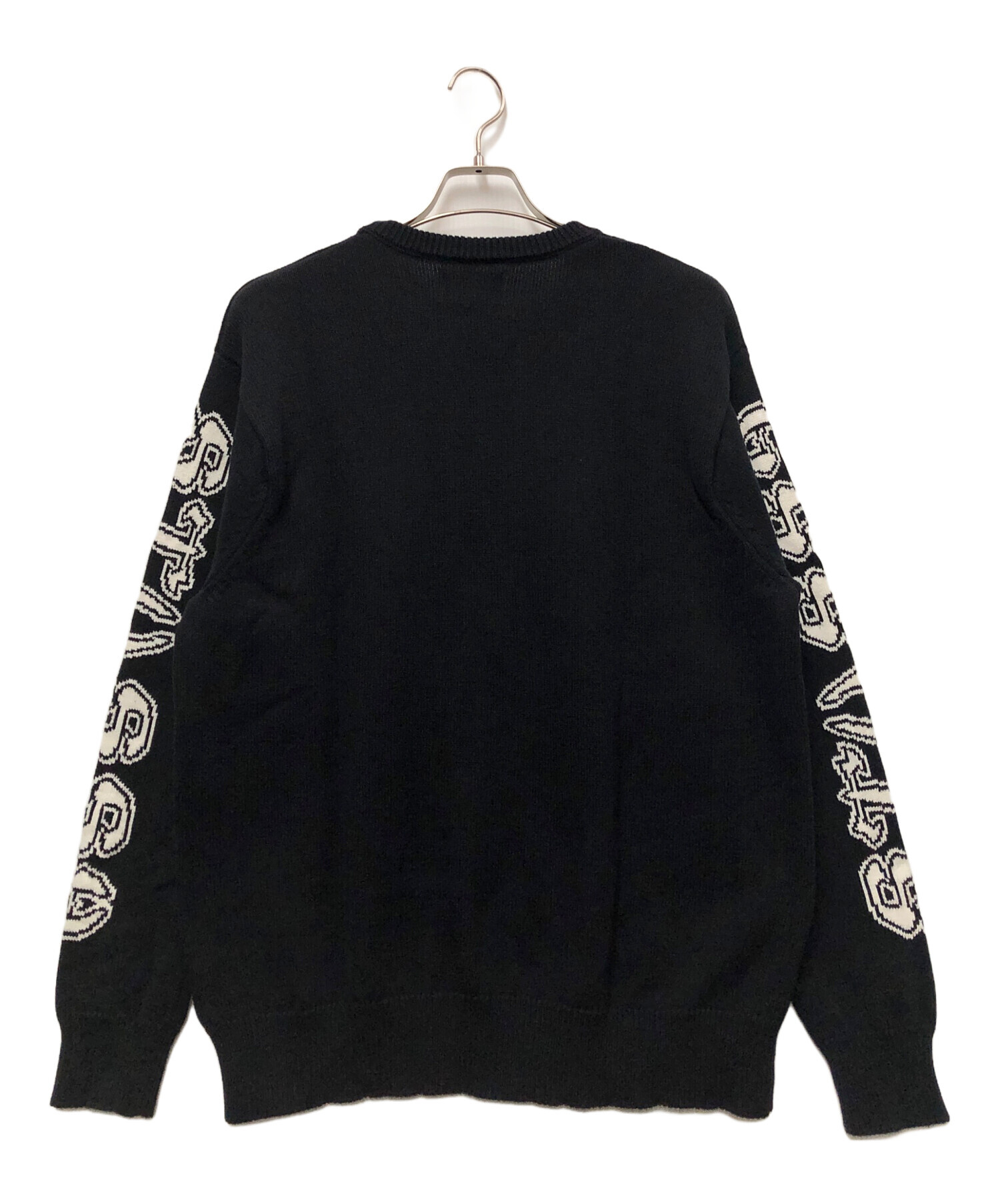 中古・古着通販】stussy (ステューシー) SLEEVE LOGO SWEATER ブラック 
