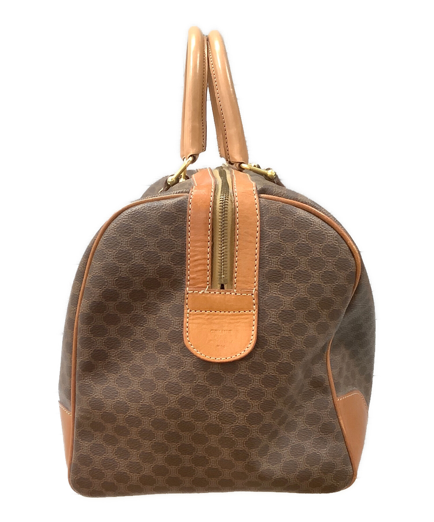 【週末セール】セリーヌ マカダム M14 ボストンバッグ 中古・古着通販】CELINE (セリーヌ) マカダムM14 ボストンバッグ