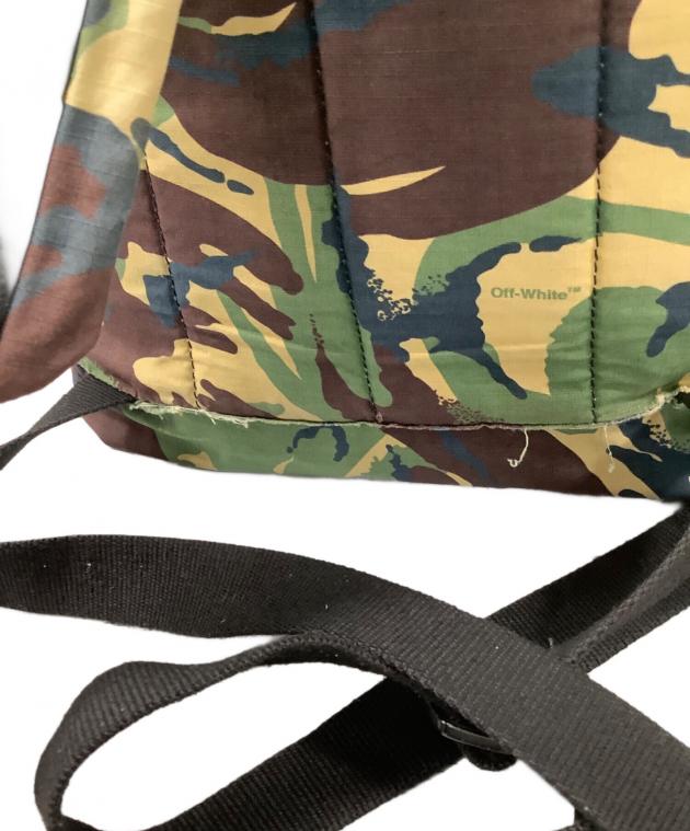 中古・古着通販】OFFWHITE (オフホワイト) リュック グリーン×ブラウン