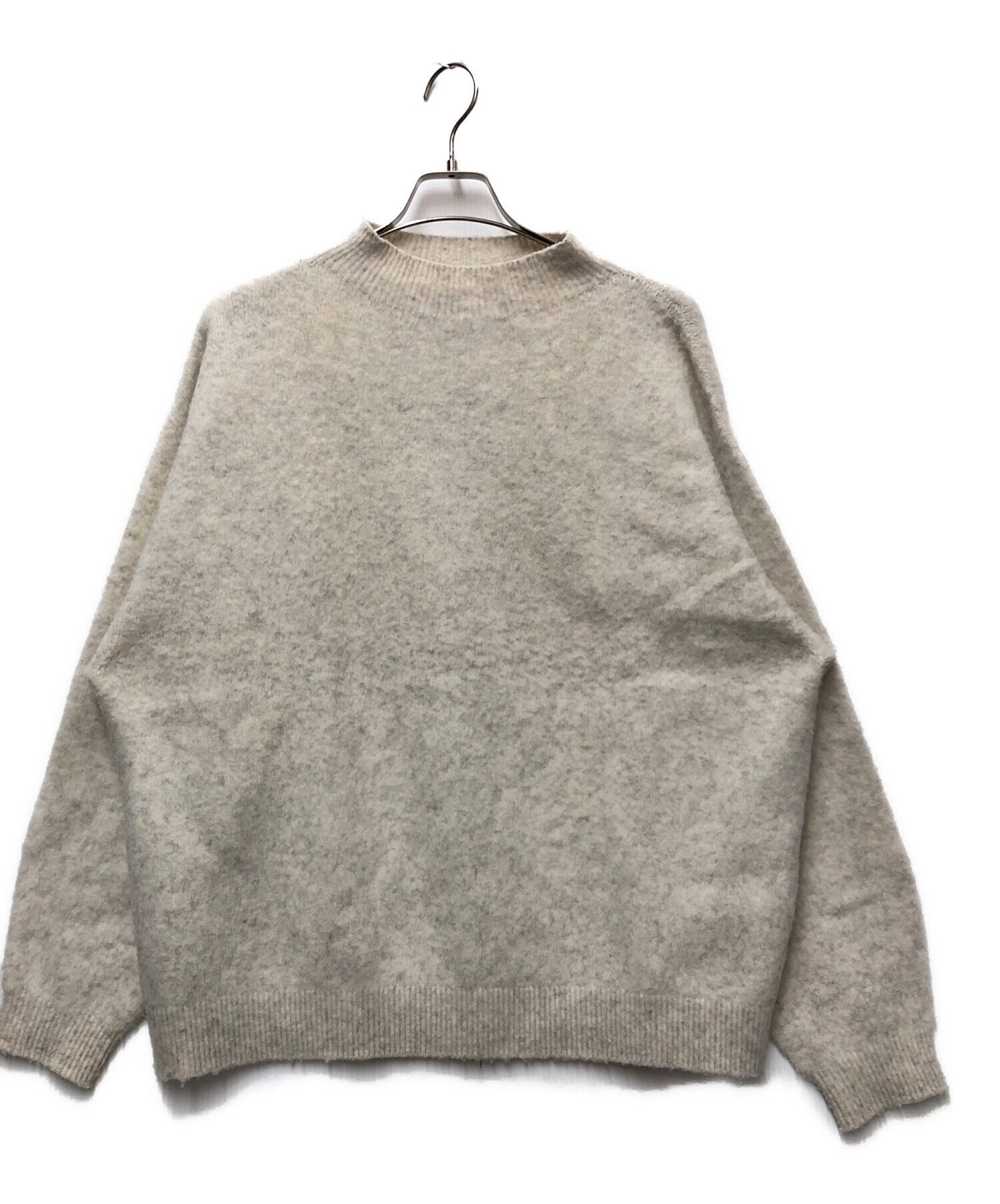 灰 CONFECT チーゼル起毛ニット プルオーバー CONFECT チーゼル起毛