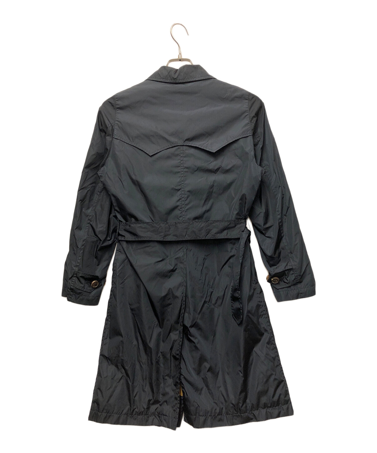 【新品未使用品】Felisi ナイロントレンチコート　ネイビー定価64,000円 中古・古着通販】Felisi (フェリージ) ナイロンコート ネイビー サイズ