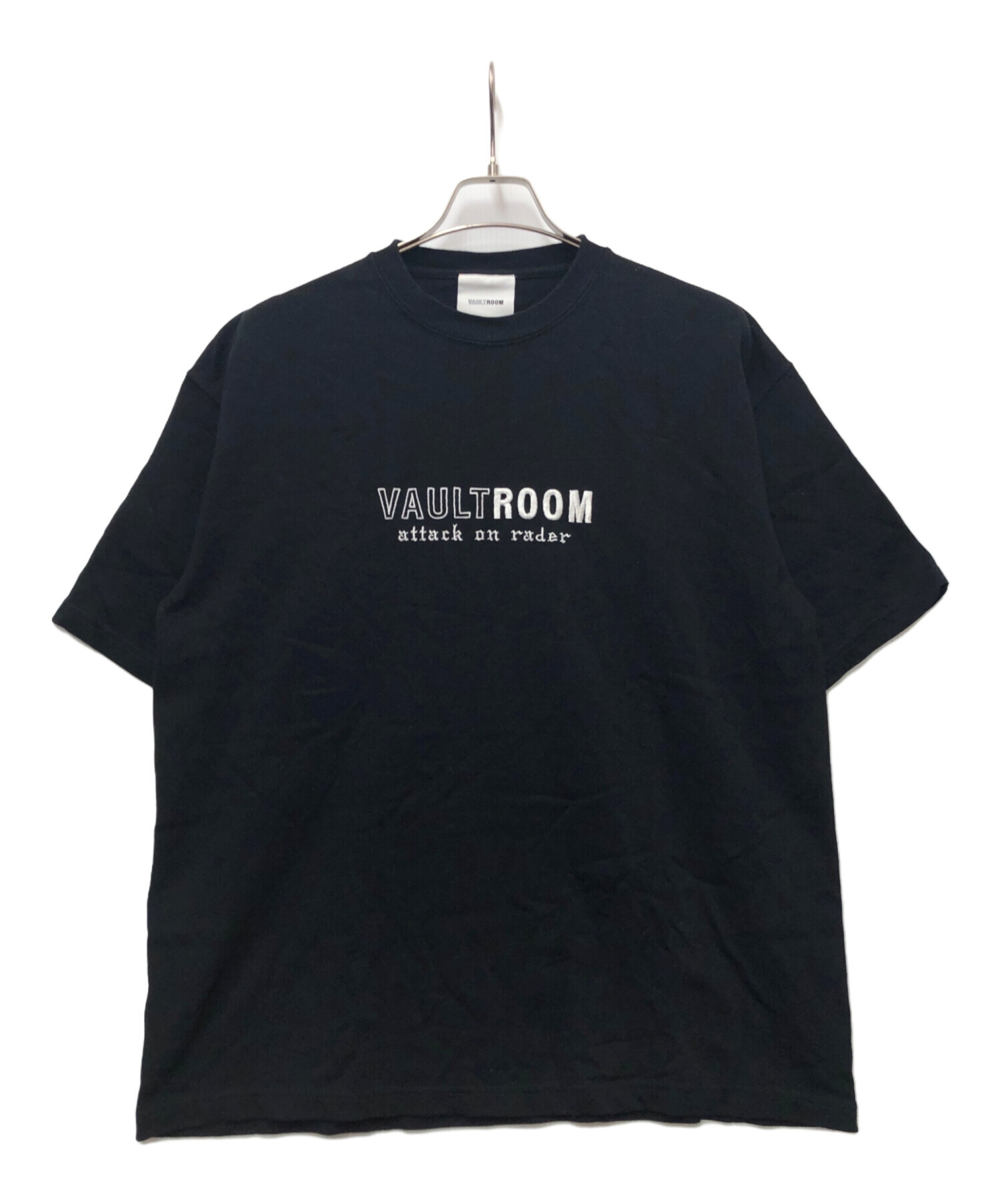 中古・古着通販】VAULTROOM (ボルトルーム) 半袖カットソー ブラック 