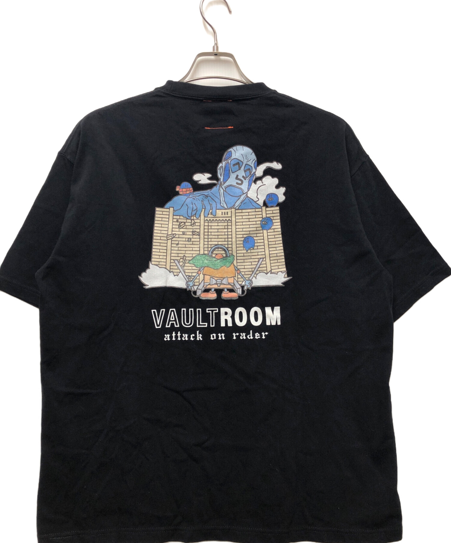 中古・古着通販】VAULTROOM (ボルトルーム) 半袖カットソー ブラック 