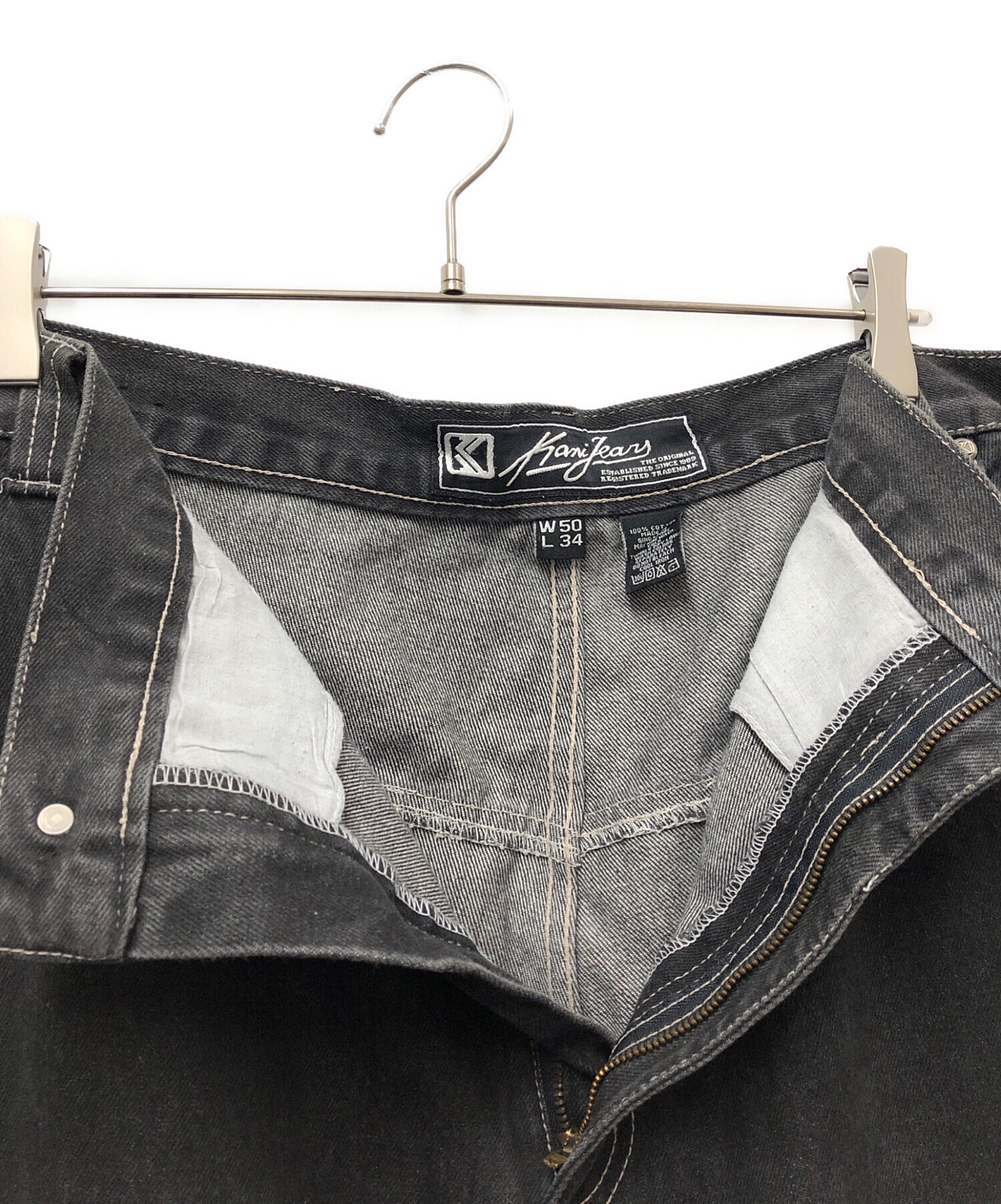 中古・古着通販】KARL KANI (カールカナイ) ブラックデニム ブラック