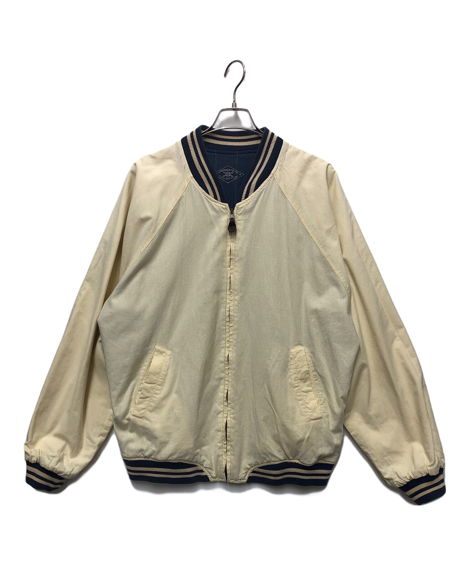 A*♡様 希少 90s クーパーズタウンコレクション ヤンキース スタジャン 激レア】クーパーズタウン ヤンキース NY スタジャン ネイビー L 90S