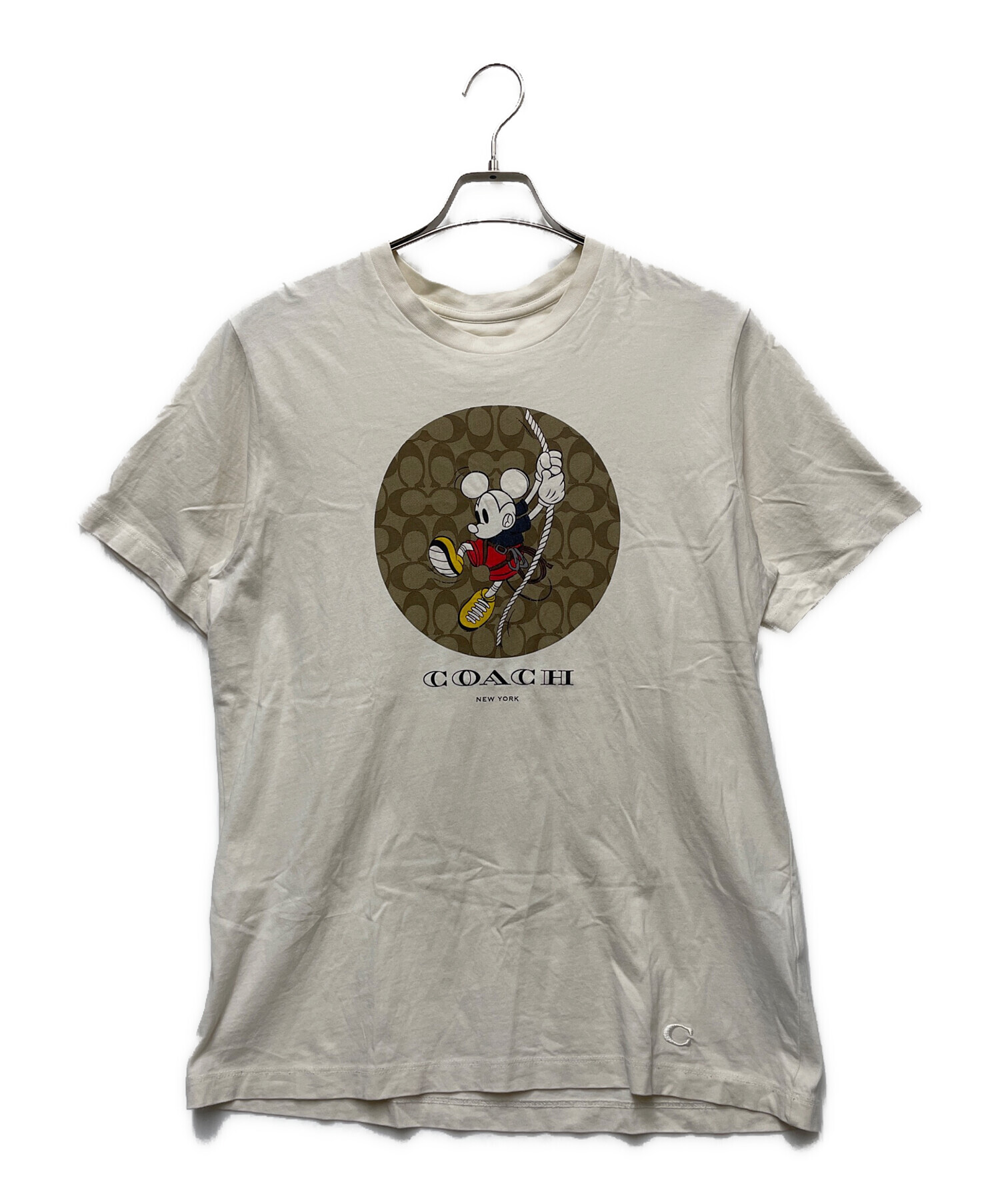 中古・古着通販】DISNEY (ディズニー) COACH (コーチ) プリントTシャツ 