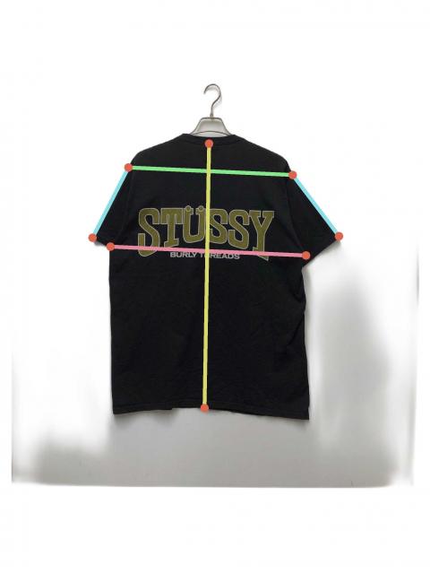 中古・古着通販】stussy (ステューシー) BURLY THREADS TEE ブラック