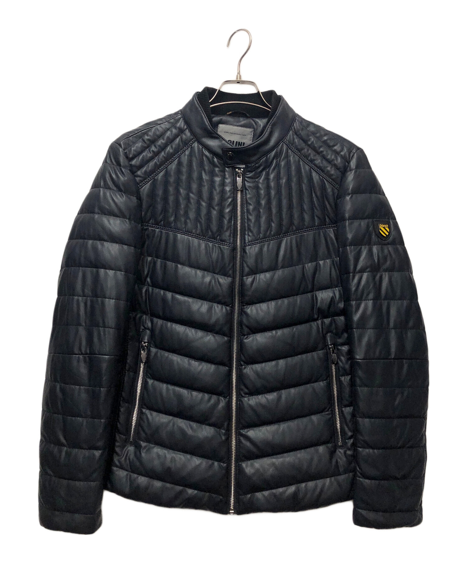 中古・古着通販】BOLINI (ボリーニ) レザーダウンジャケット ネイビー