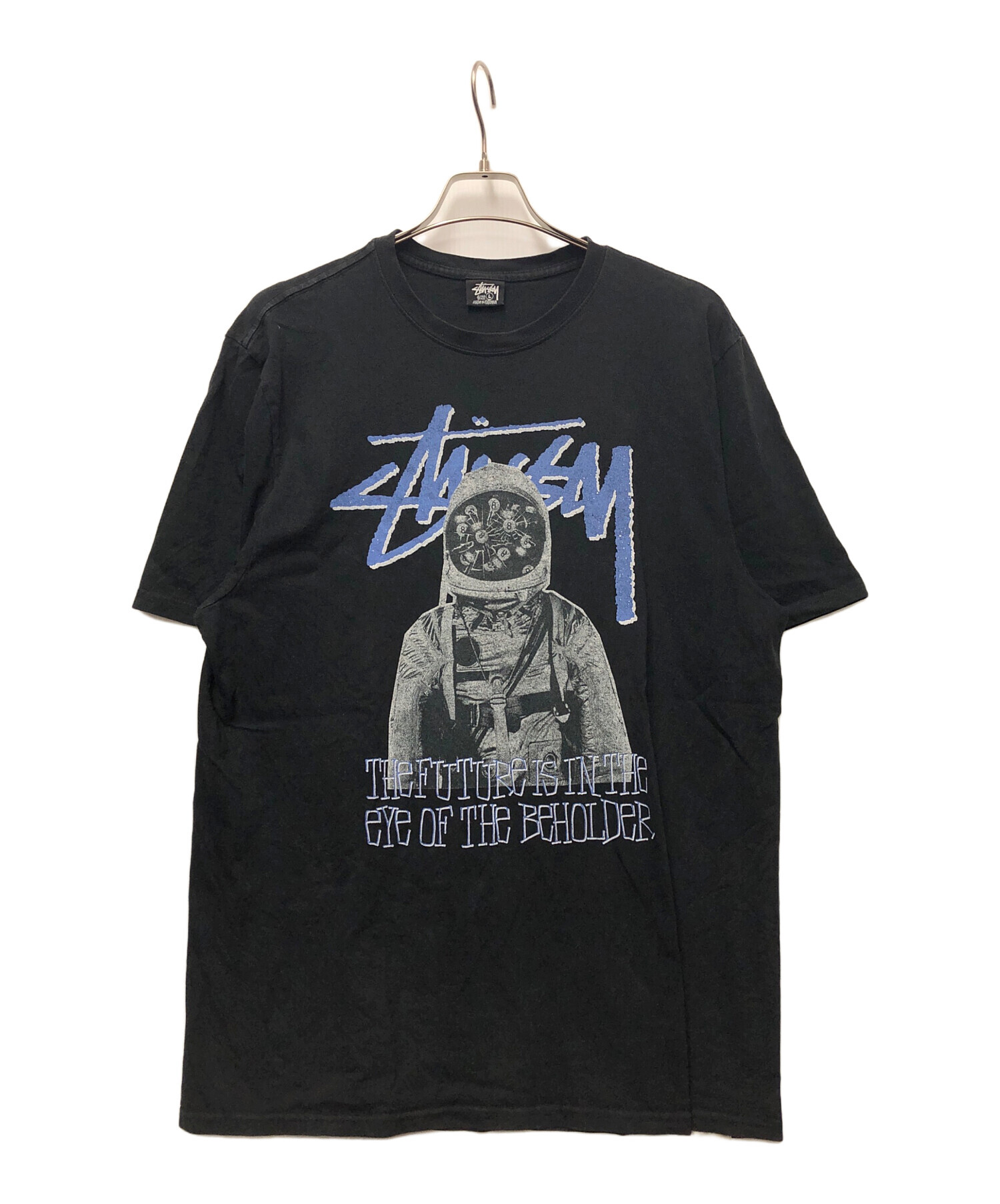 中古・古着通販】stussy (ステューシー) SPACEMAN DYED TEE ブラック