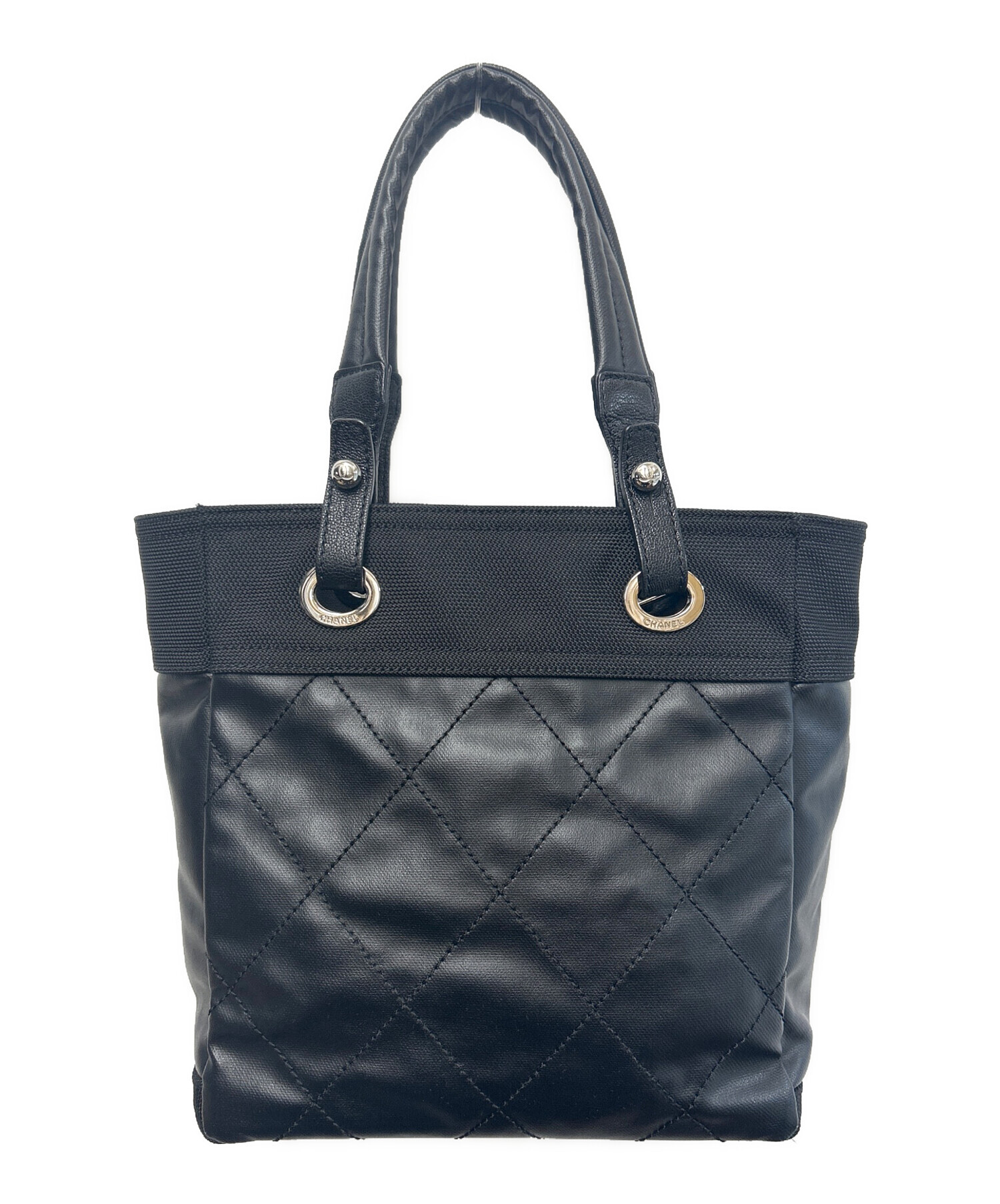 中古・古着通販】CHANEL (シャネル) パリビアリッツバッグ ブラック 