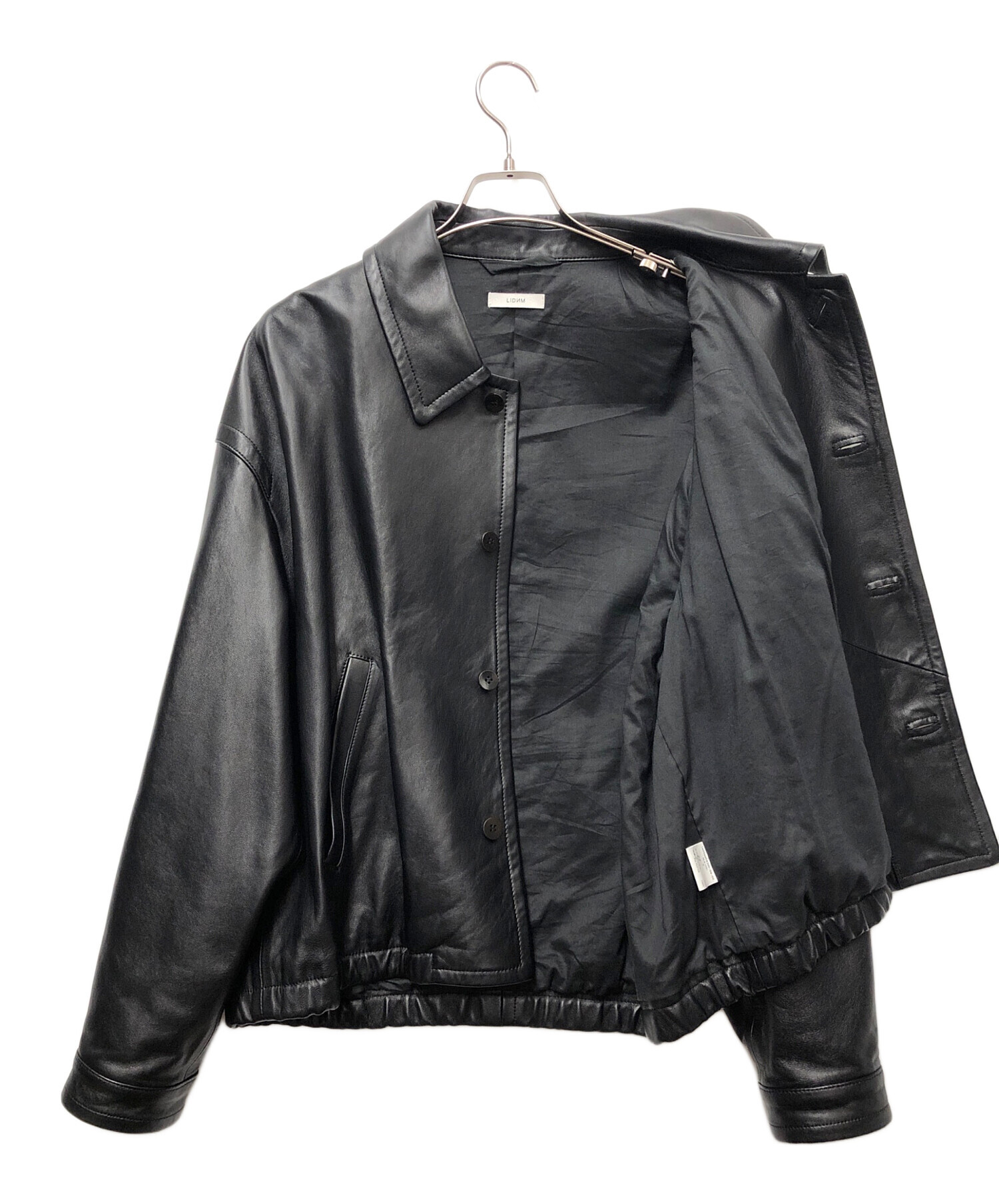 中古・古着通販】LIDnM (リドム) レザージャケット ブラック サイズ:M