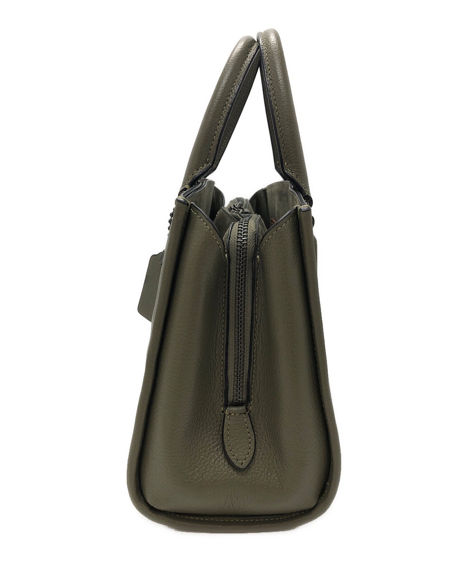 中古・古着通販】COACH (コーチ) ブルック キャリーオール28 グリーン
