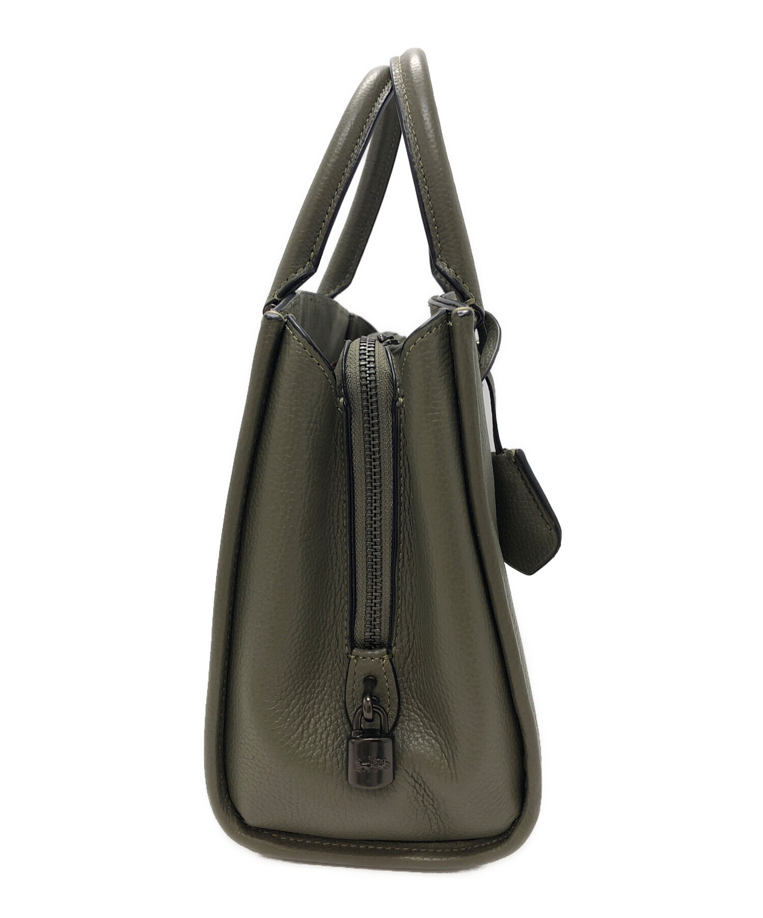 中古・古着通販】COACH (コーチ) ブルック キャリーオール28 グリーン