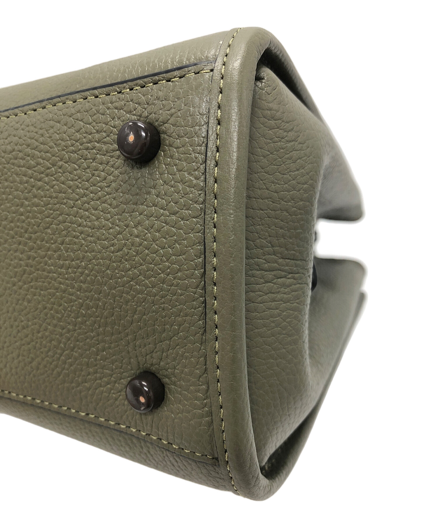 中古・古着通販】COACH (コーチ) ブルック キャリーオール28 グリーン