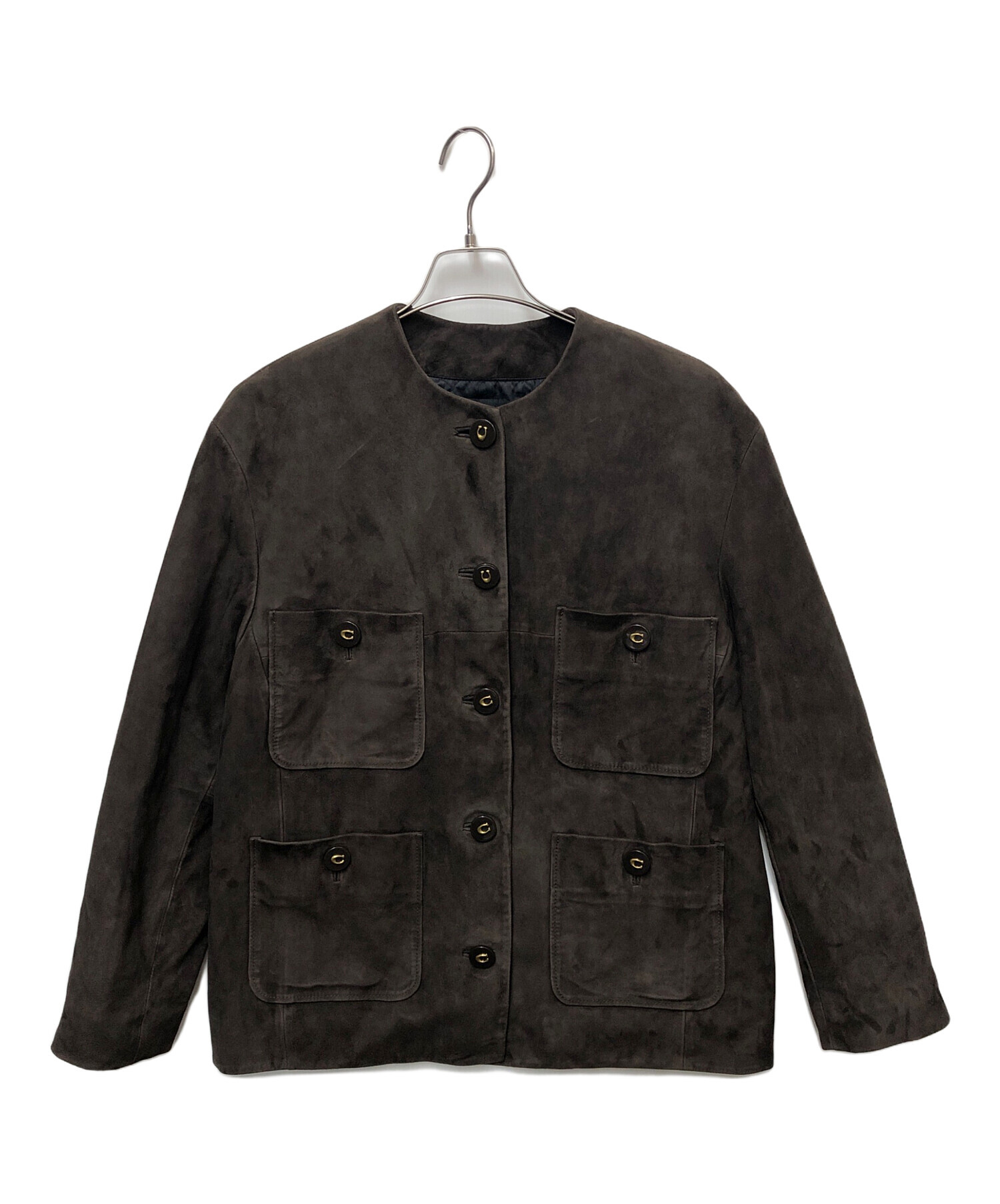 ゆっけ　OLD COACH made in USAスウェードジャケット 中古・古着通販】COACH (コーチ) スエードカーディガンジャケット
