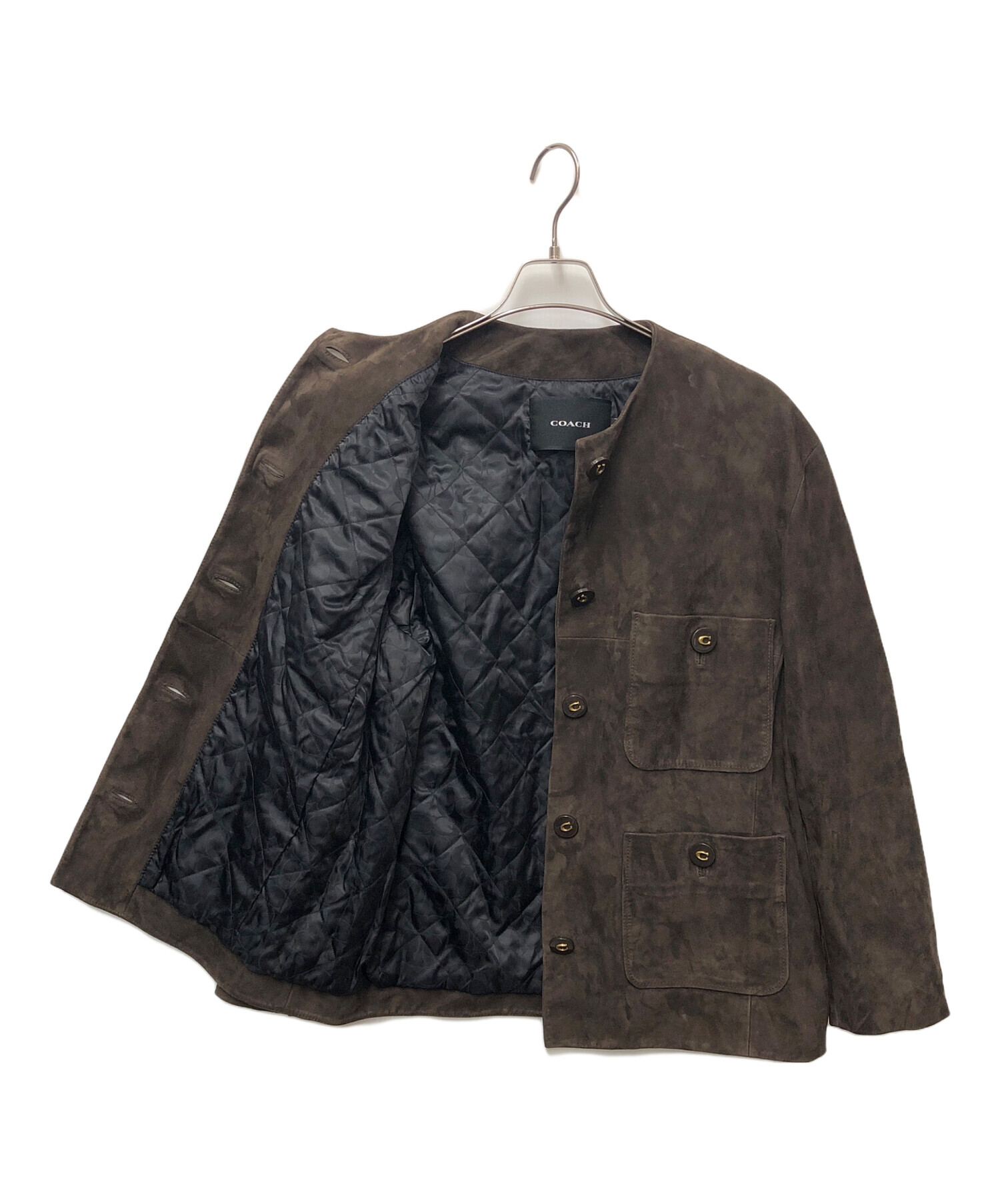 中古・古着通販】COACH (コーチ) スエードカーディガンジャケット